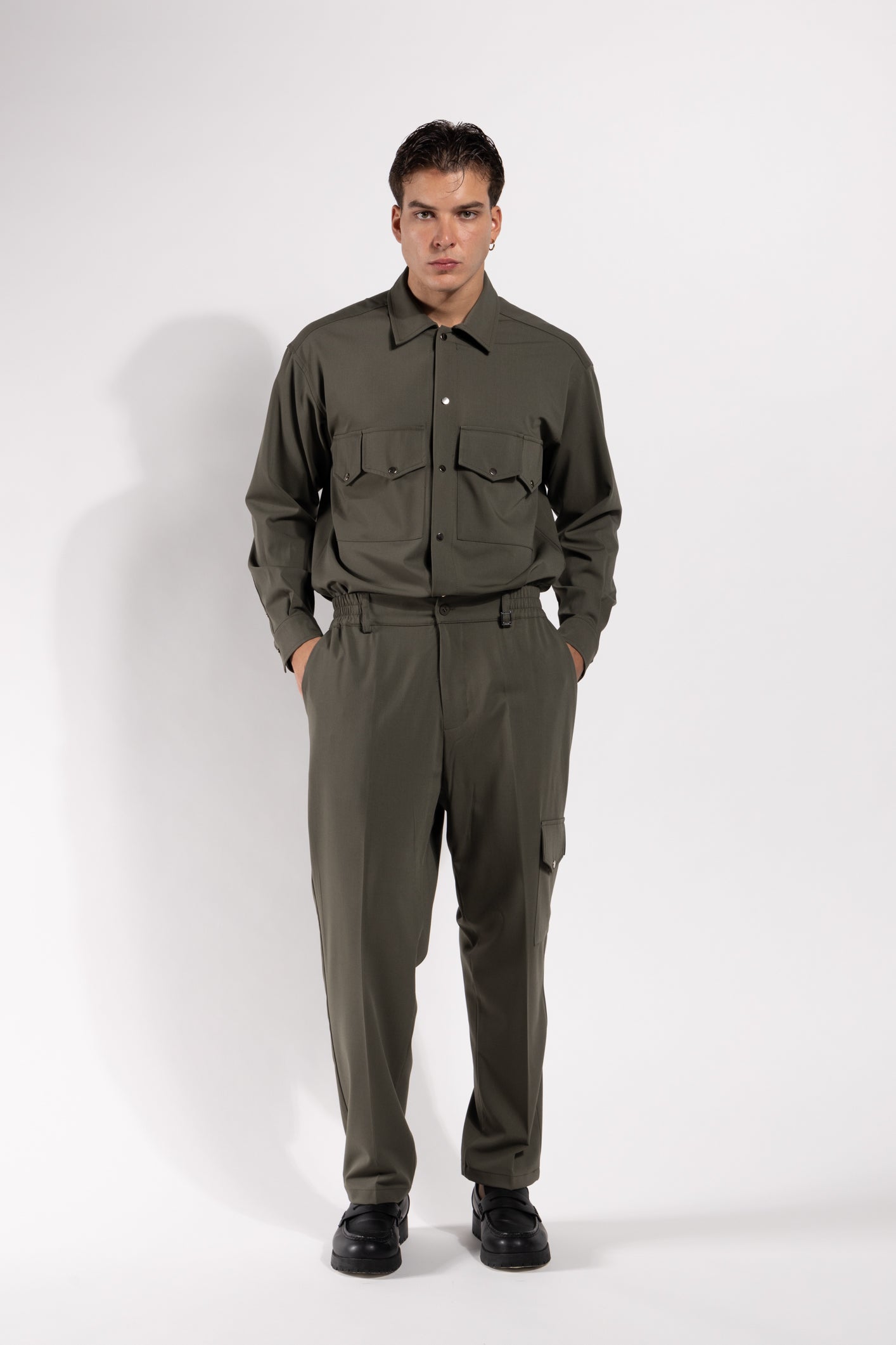 Coordinato Cargo Gavroche in misto lana – Camicia + Pantalone