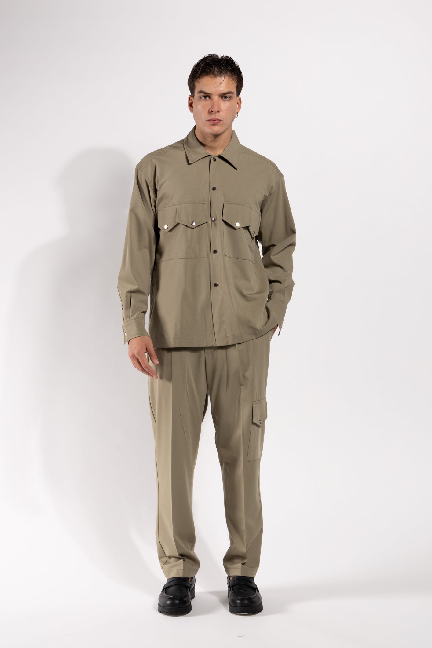 Coordinato Cargo Gavroche in misto lana – Camicia + Pantalone