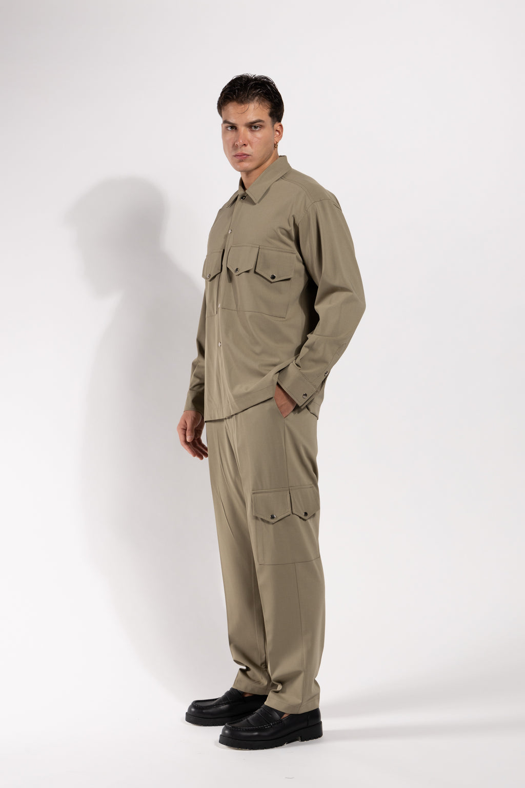 Coordinato Cargo Gavroche in misto lana – Camicia + Pantalone