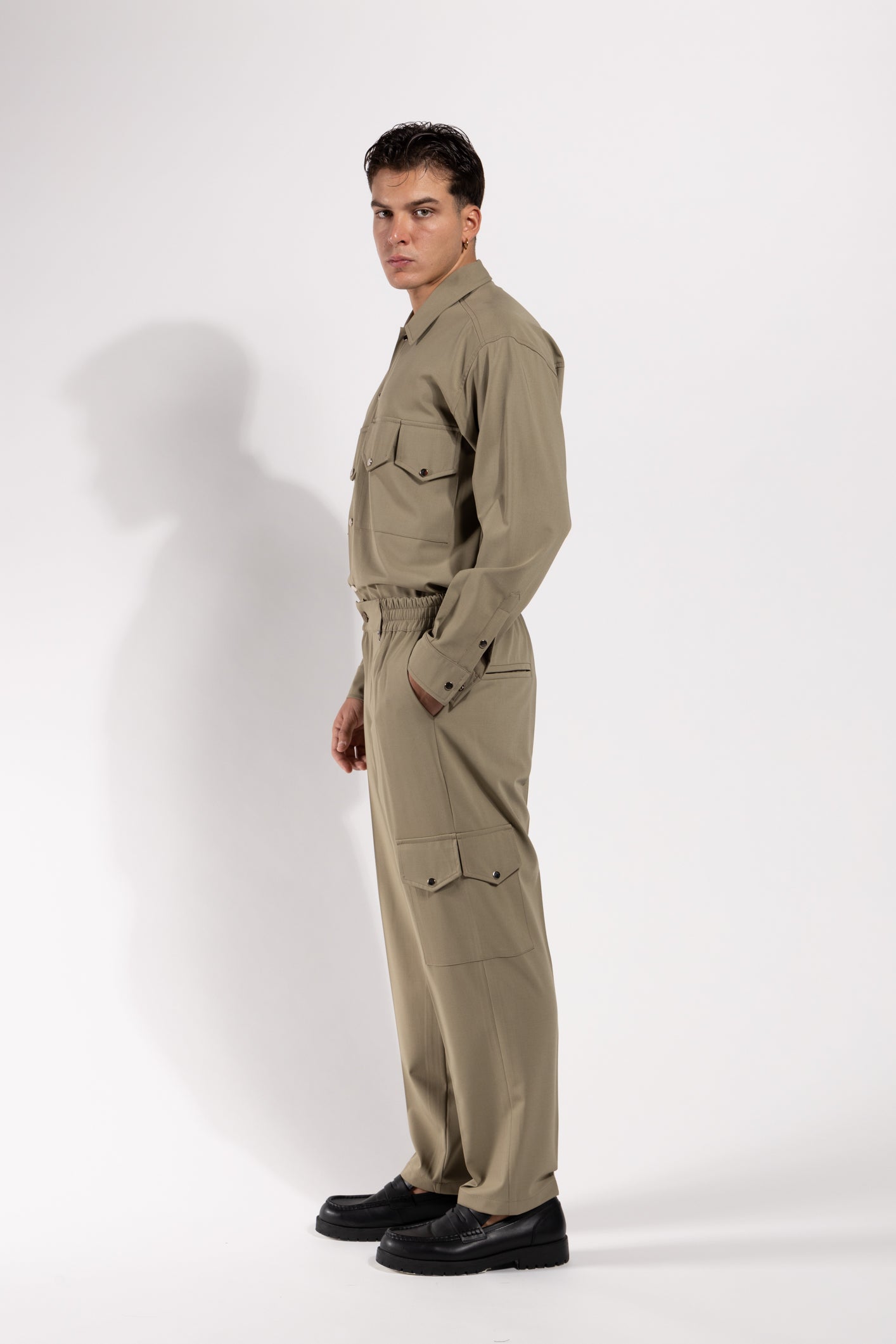 Coordinato Cargo Gavroche in misto lana – Camicia + Pantalone