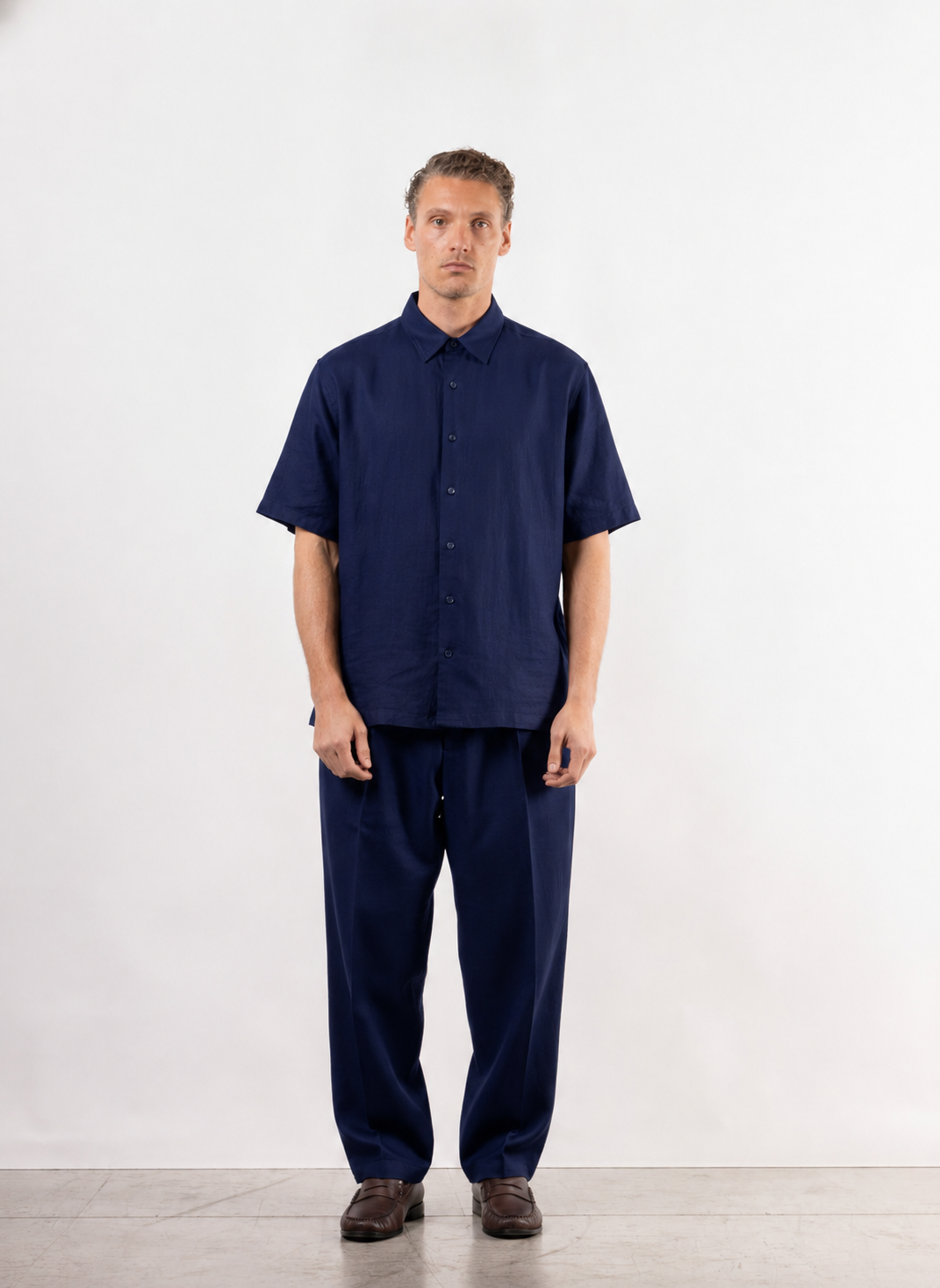 Coordinato Oversize in Lino e Viscosa