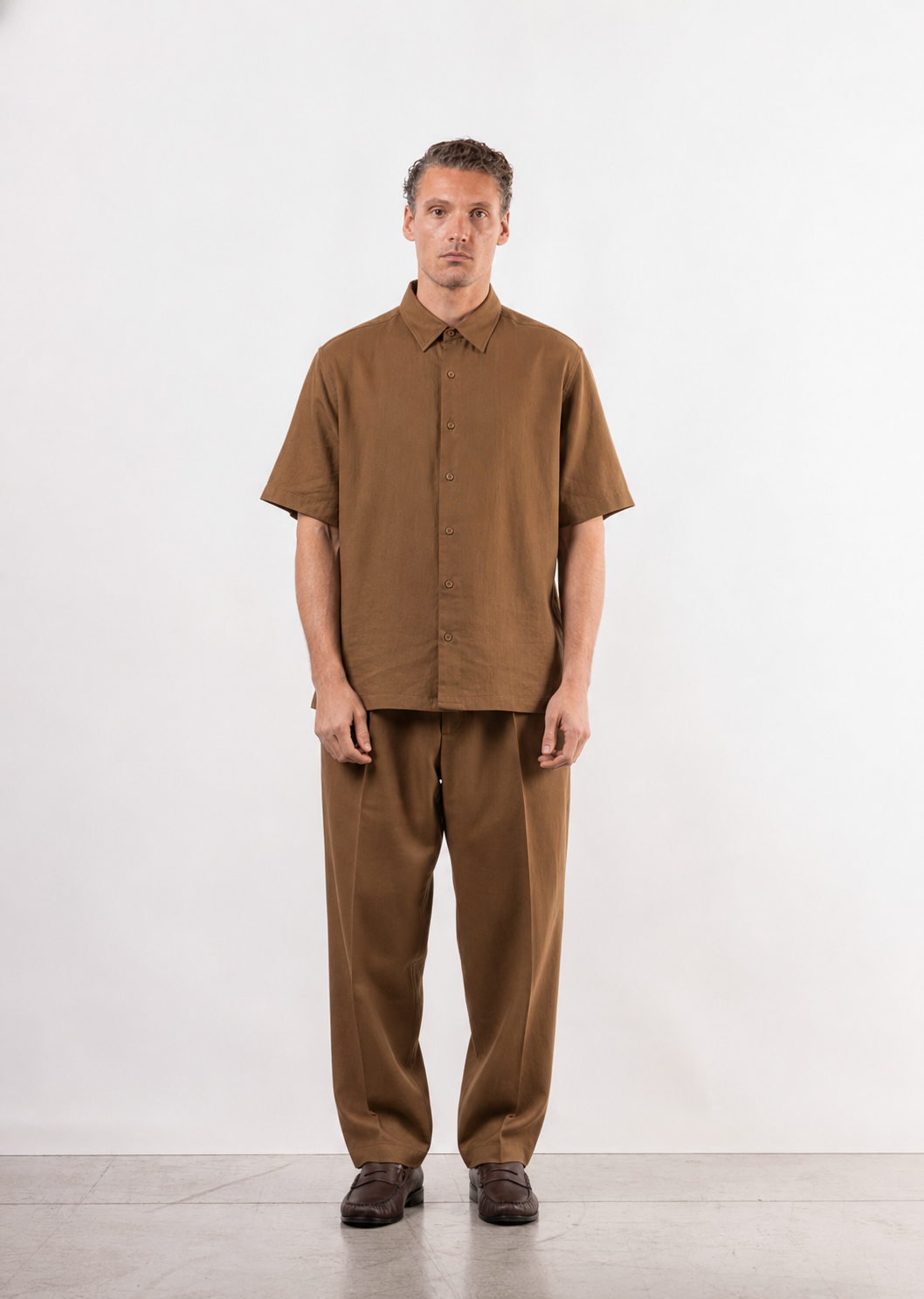 Coordinato Oversize in Lino e Viscosa