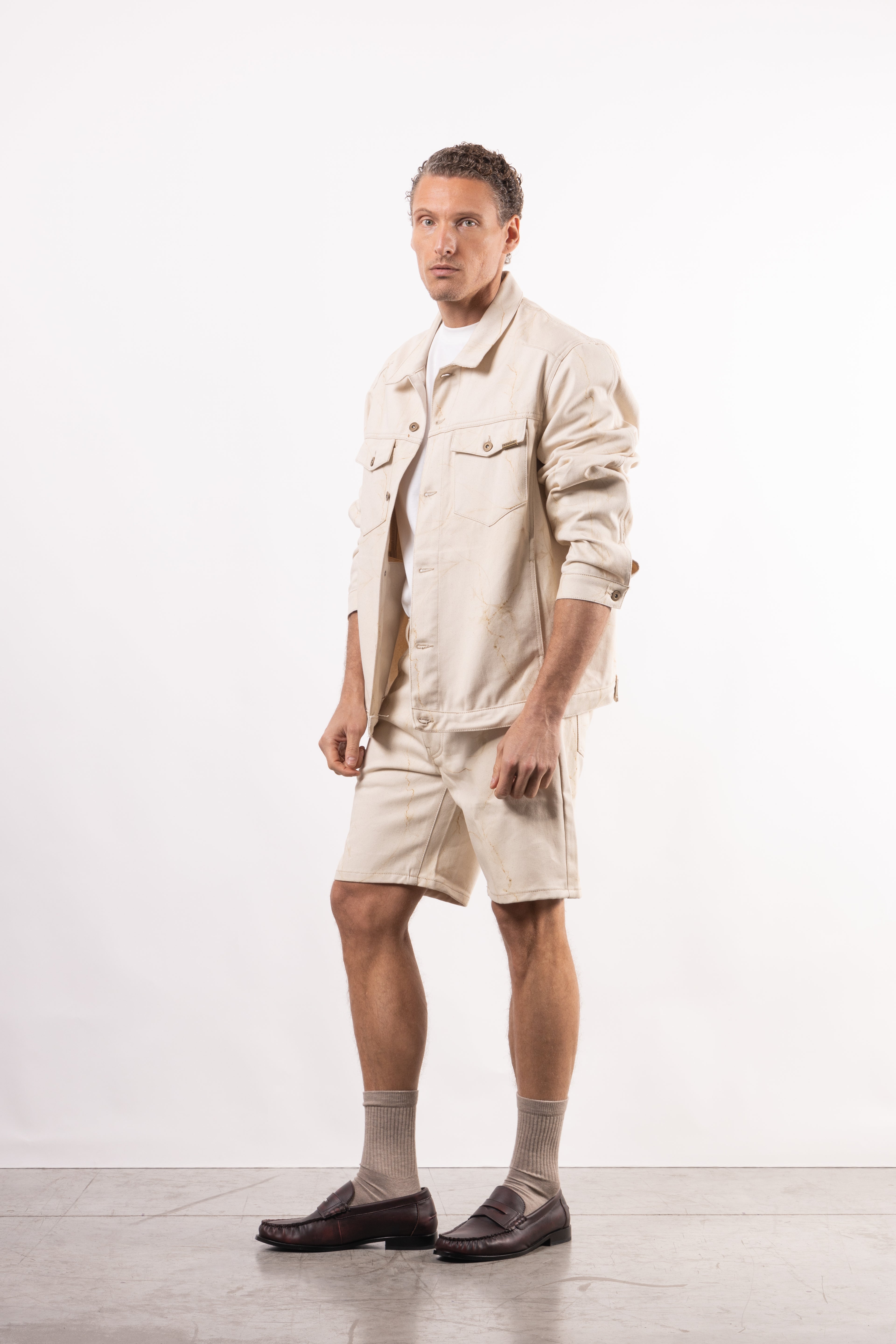 Coordinato in denim fantasia FIORI