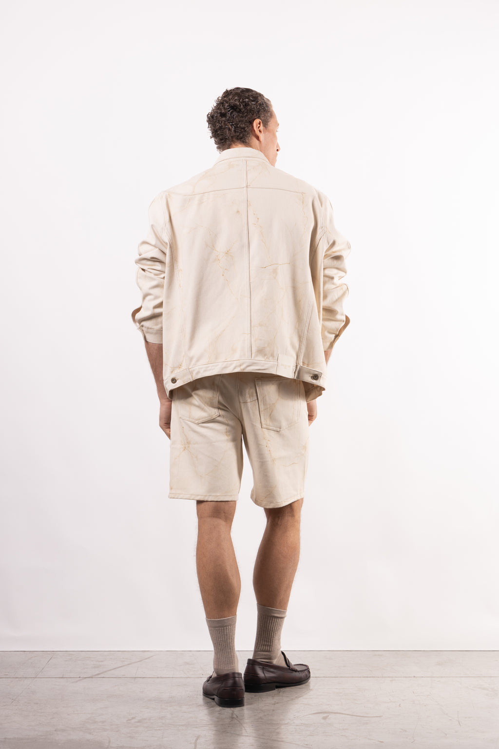 Coordinato in denim fantasia FIORI