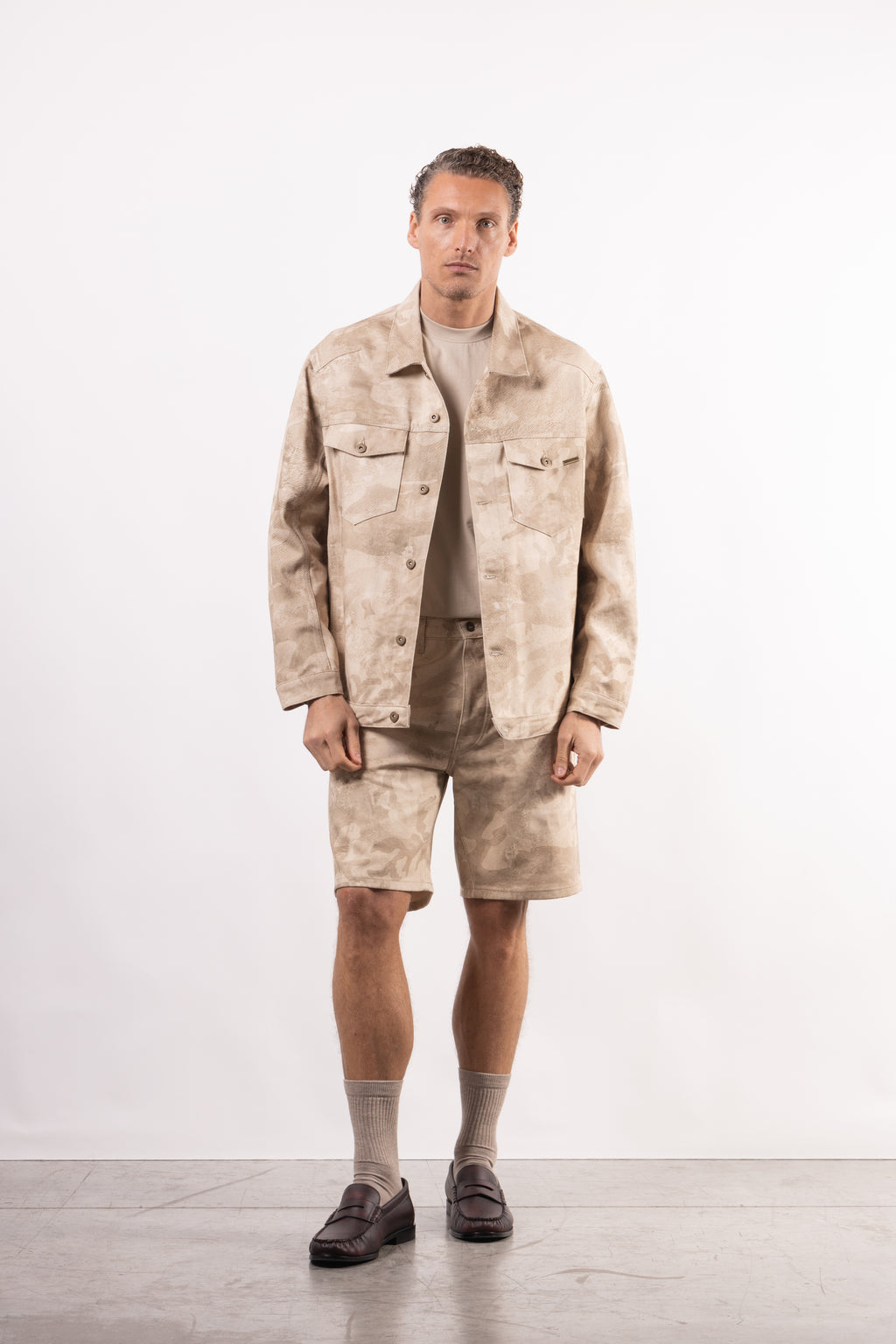 Coordinato in denim Camouflage