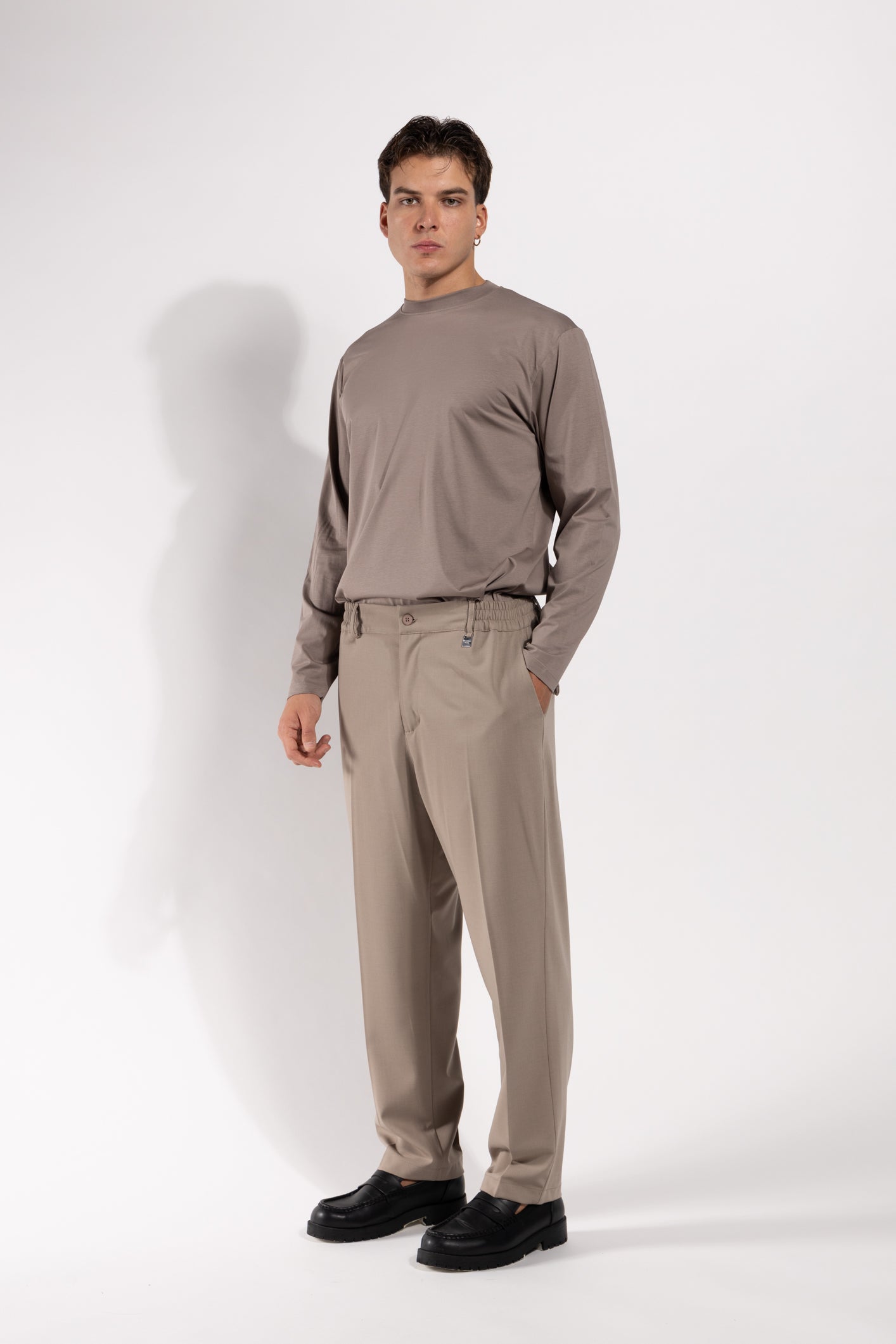 Pantalone Gavroche strutturato con vestibilità morbida