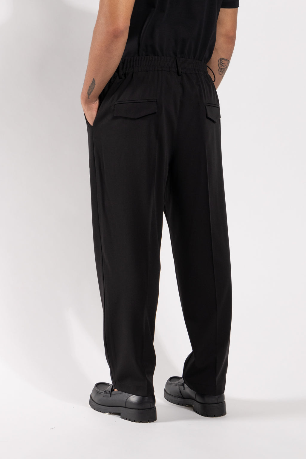 Pantalone Gavroche strutturato con vestibilità morbida