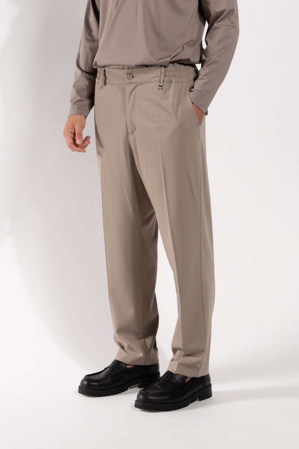 Pantalone Gavroche strutturato con vestibilità morbida