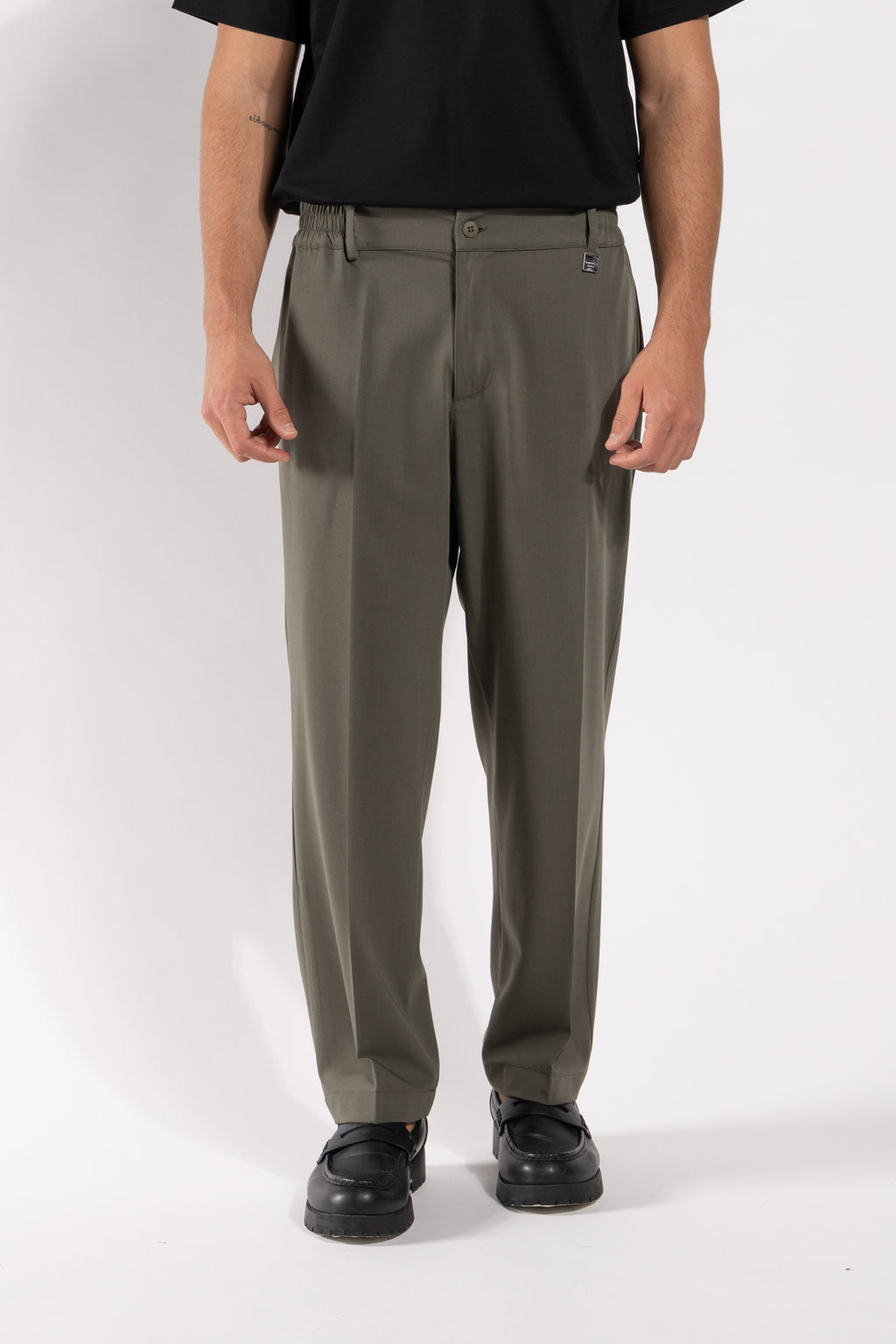 Pantalone Gavroche strutturato con vestibilità morbida