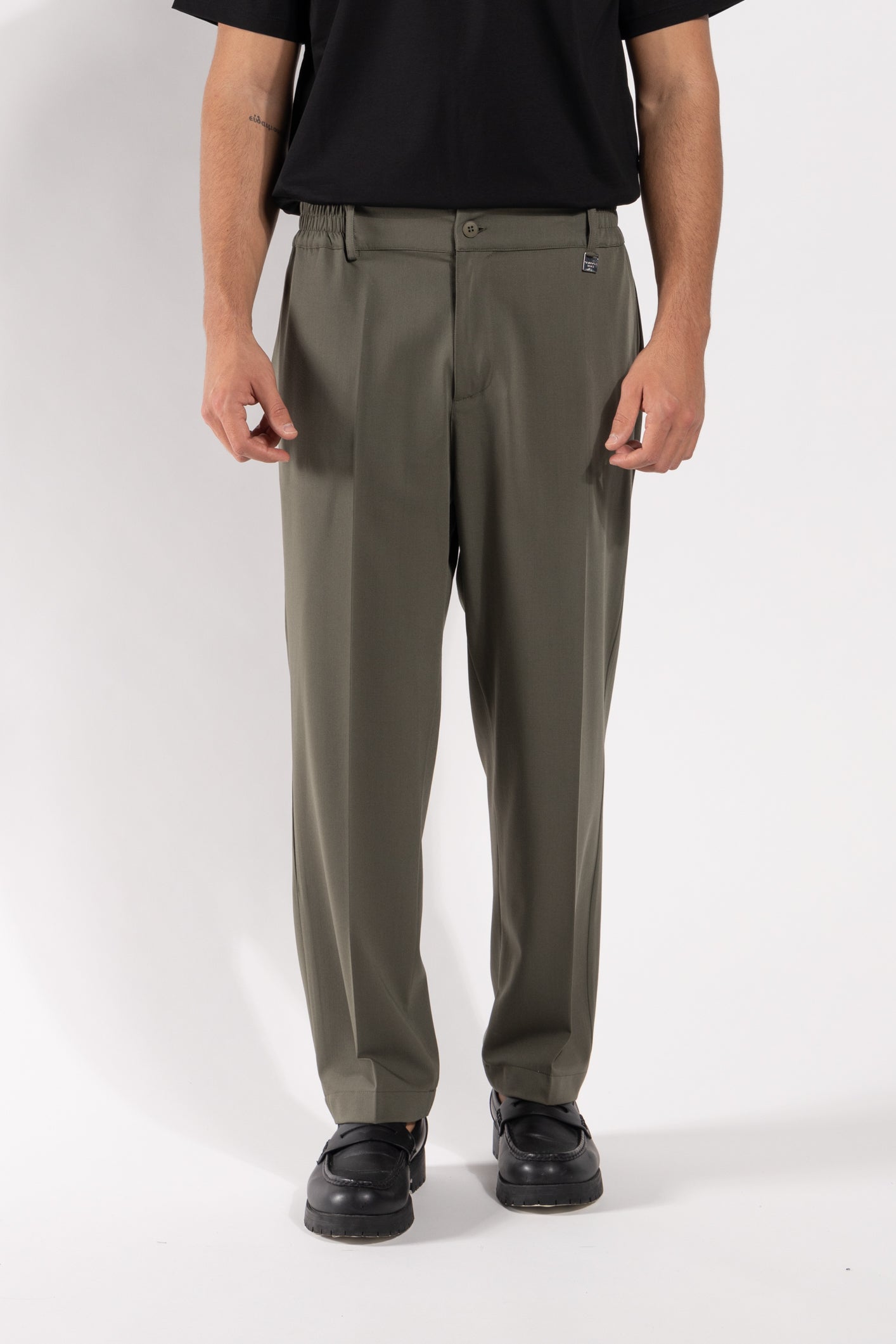 Pantalone Gavroche strutturato con vestibilità morbida