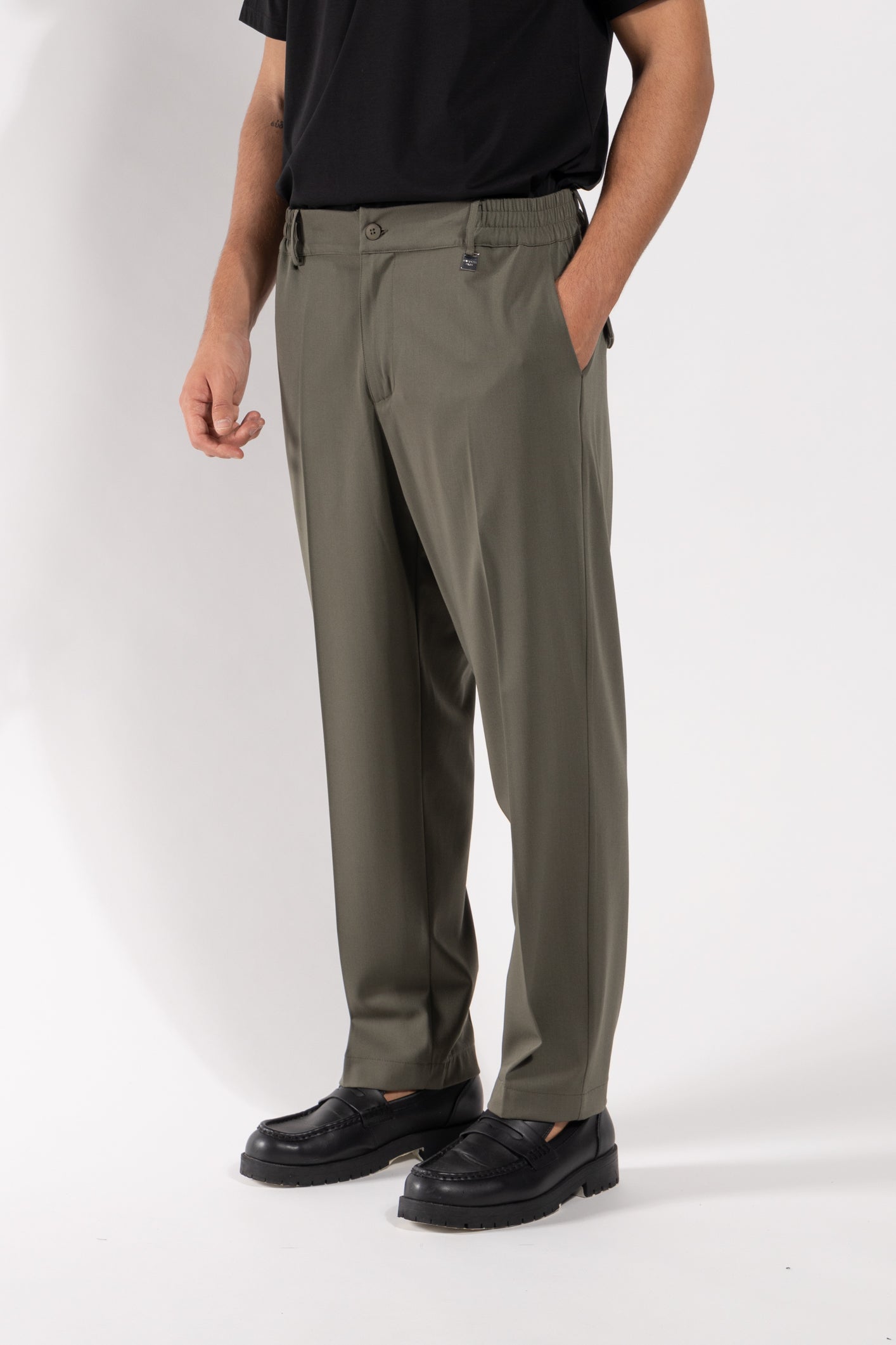 Pantalone Gavroche strutturato con vestibilità morbida
