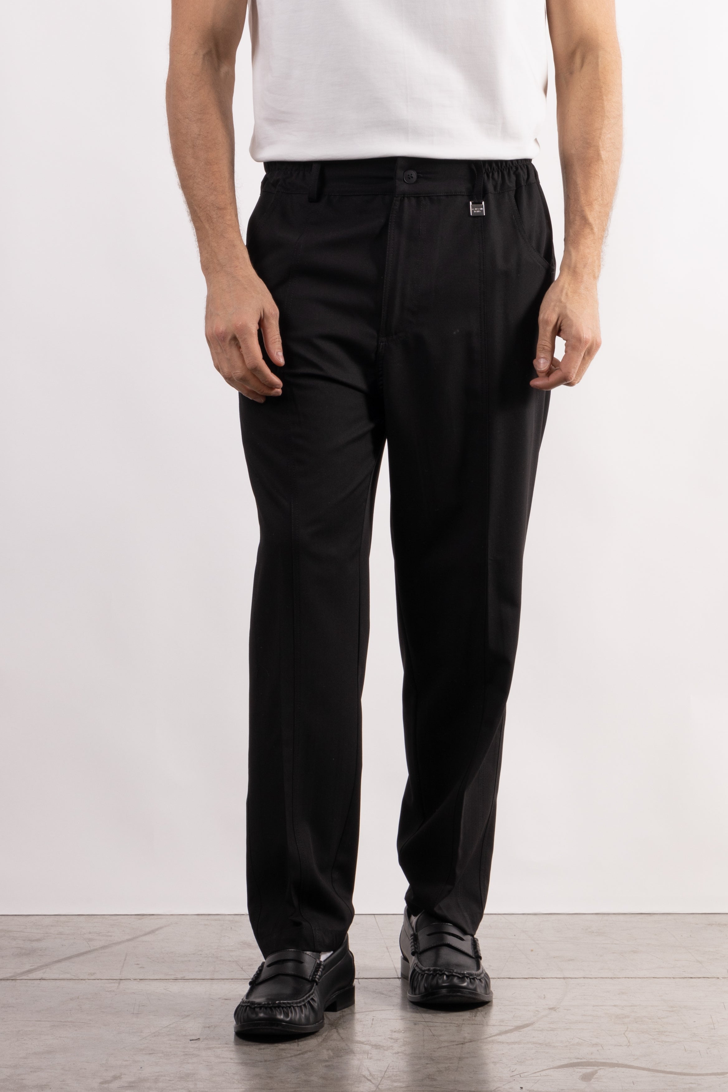 Pantalone in viscosa regular fit