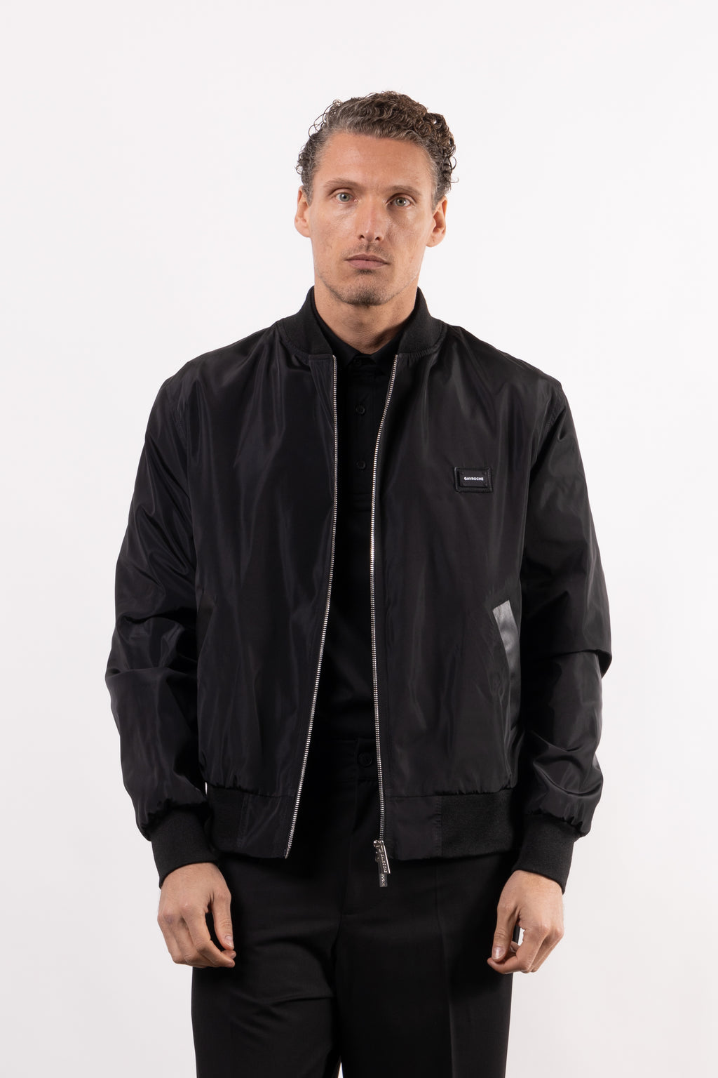 Bomber tecnico con placchetta lato cuore