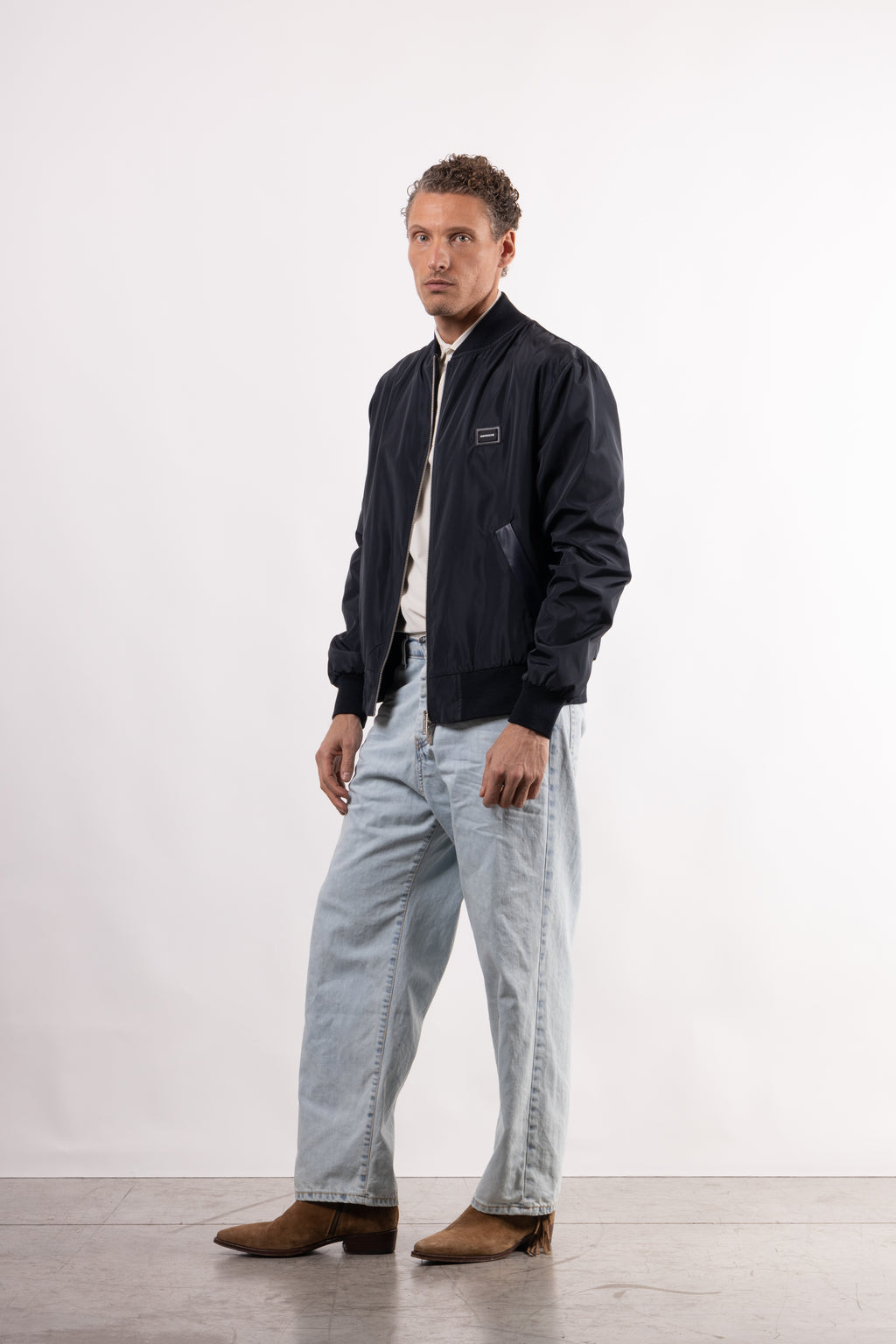 Bomber tecnico con placchetta lato cuore