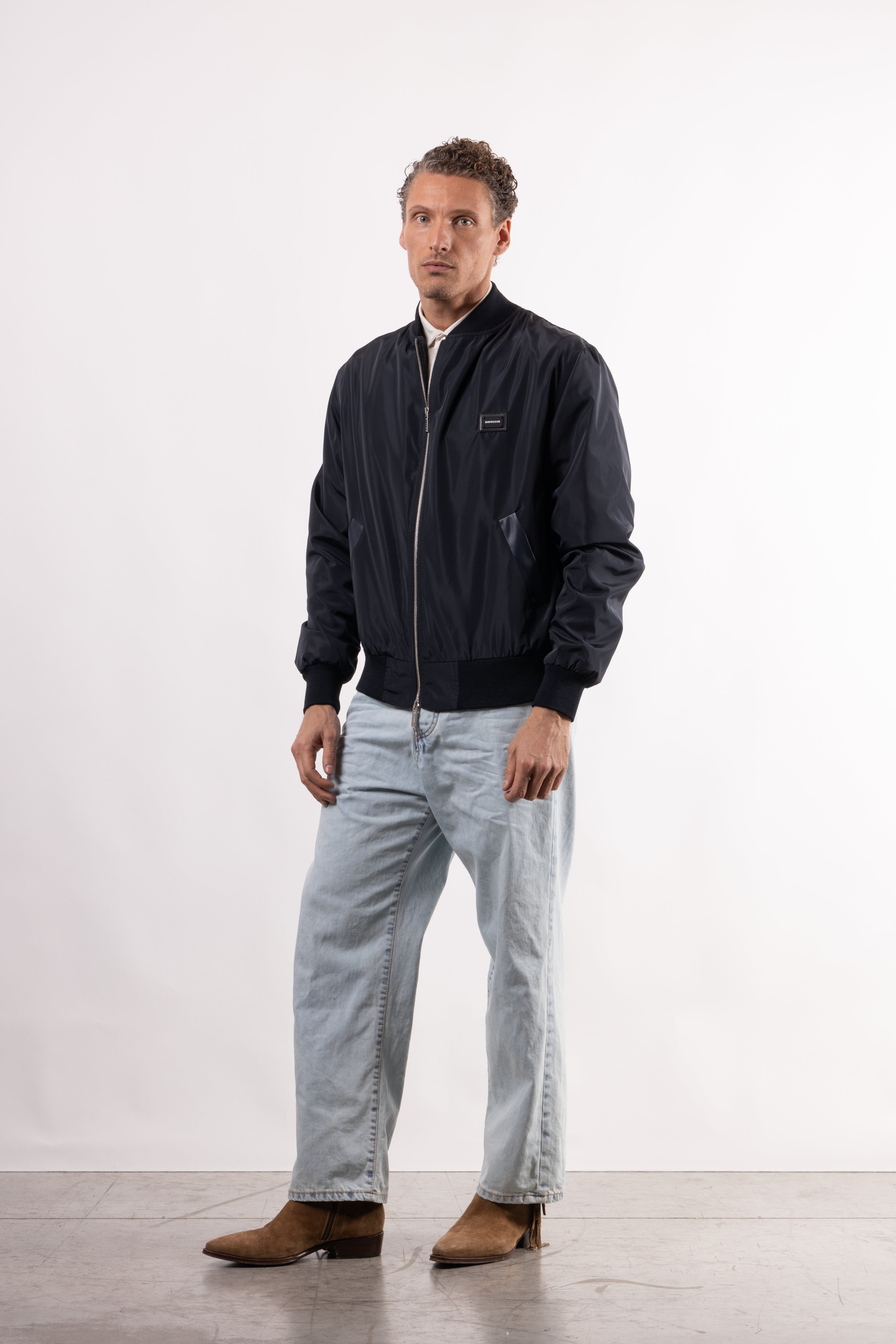 Bomber tecnico con placchetta lato cuore
