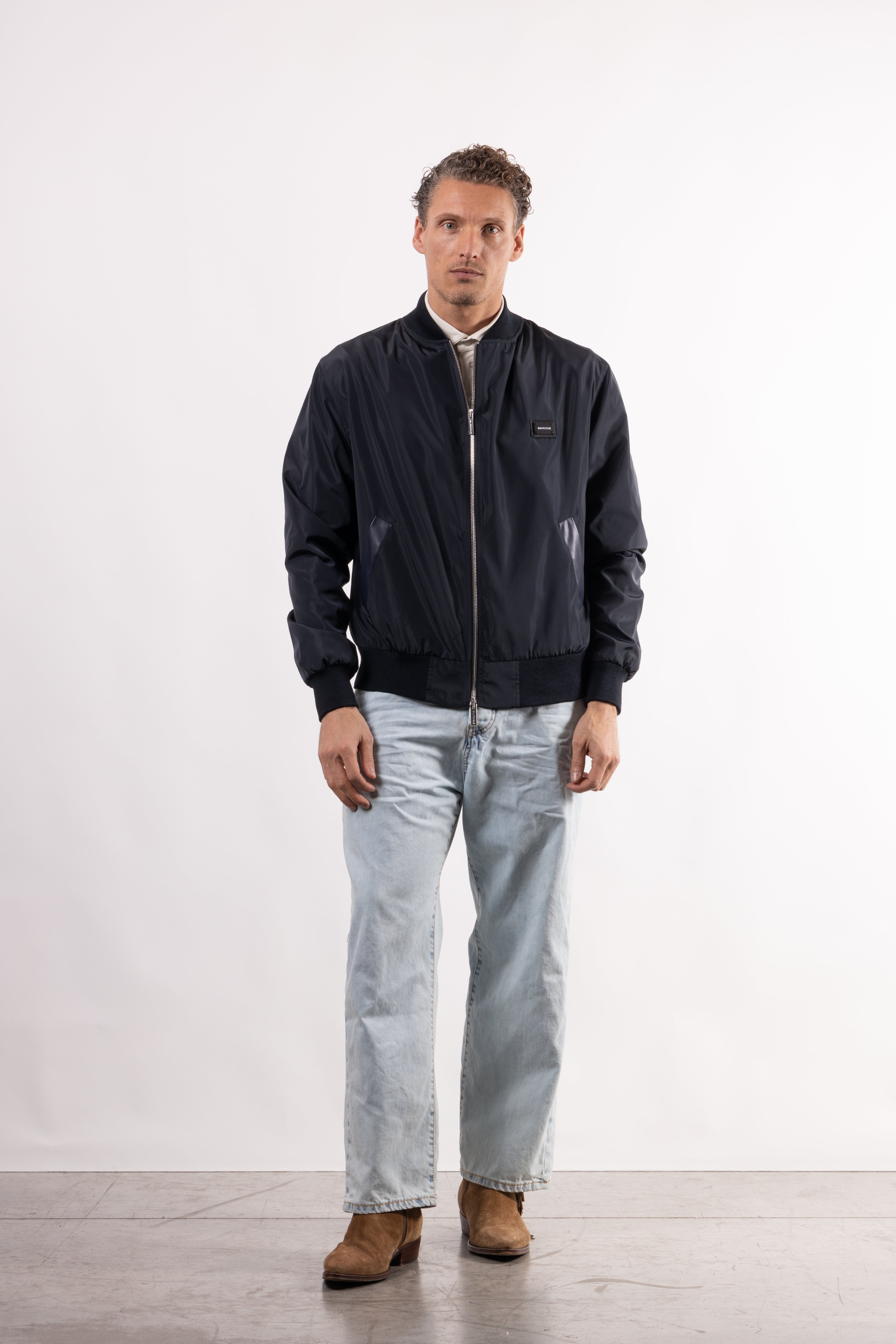 Bomber tecnico con placchetta lato cuore
