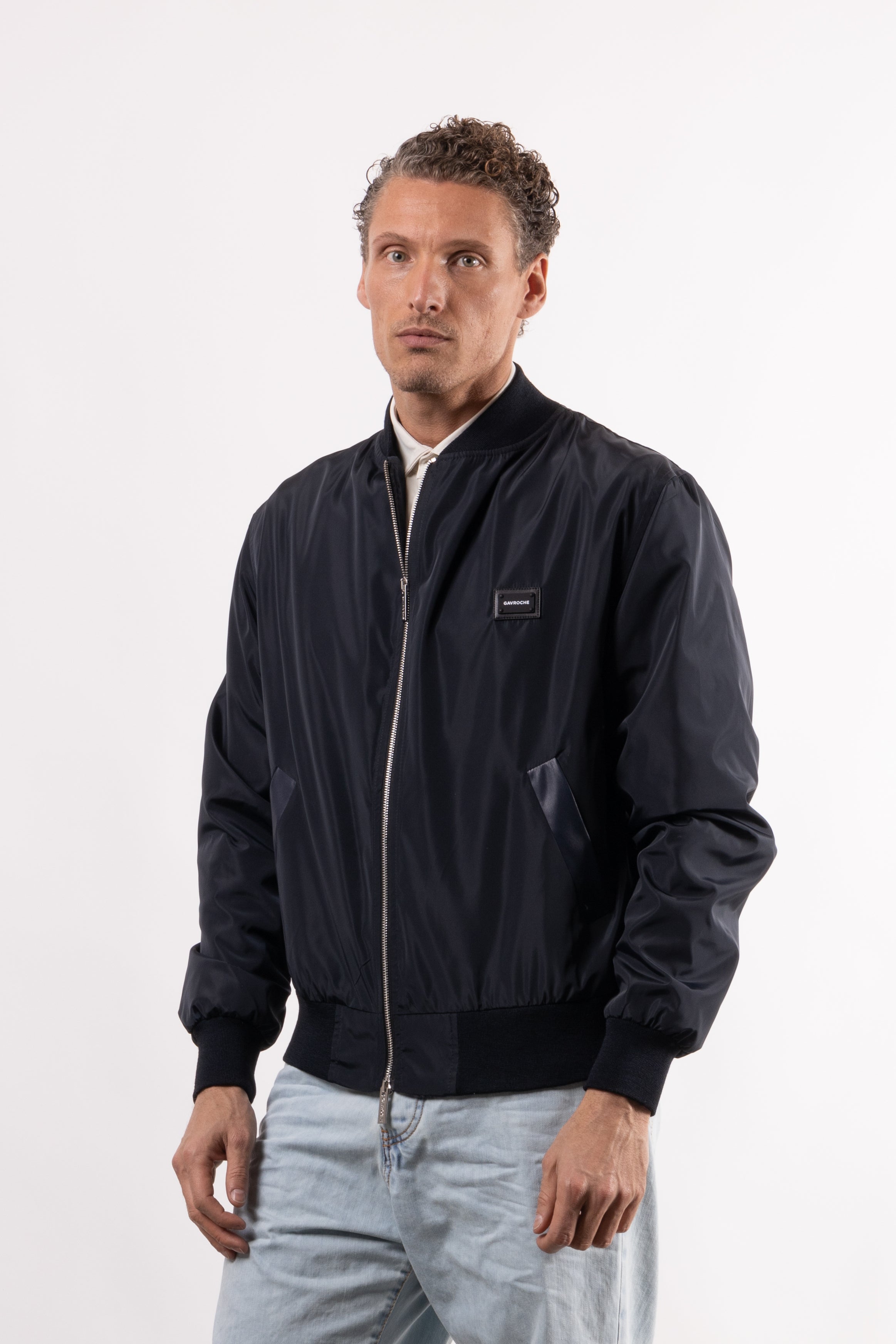 Bomber tecnico con placchetta lato cuore