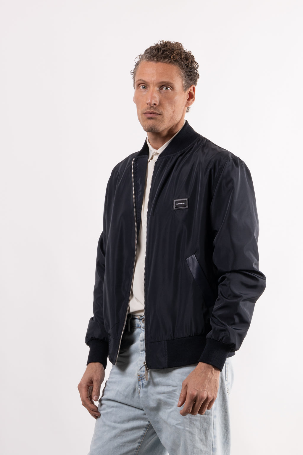 Bomber tecnico con placchetta lato cuore