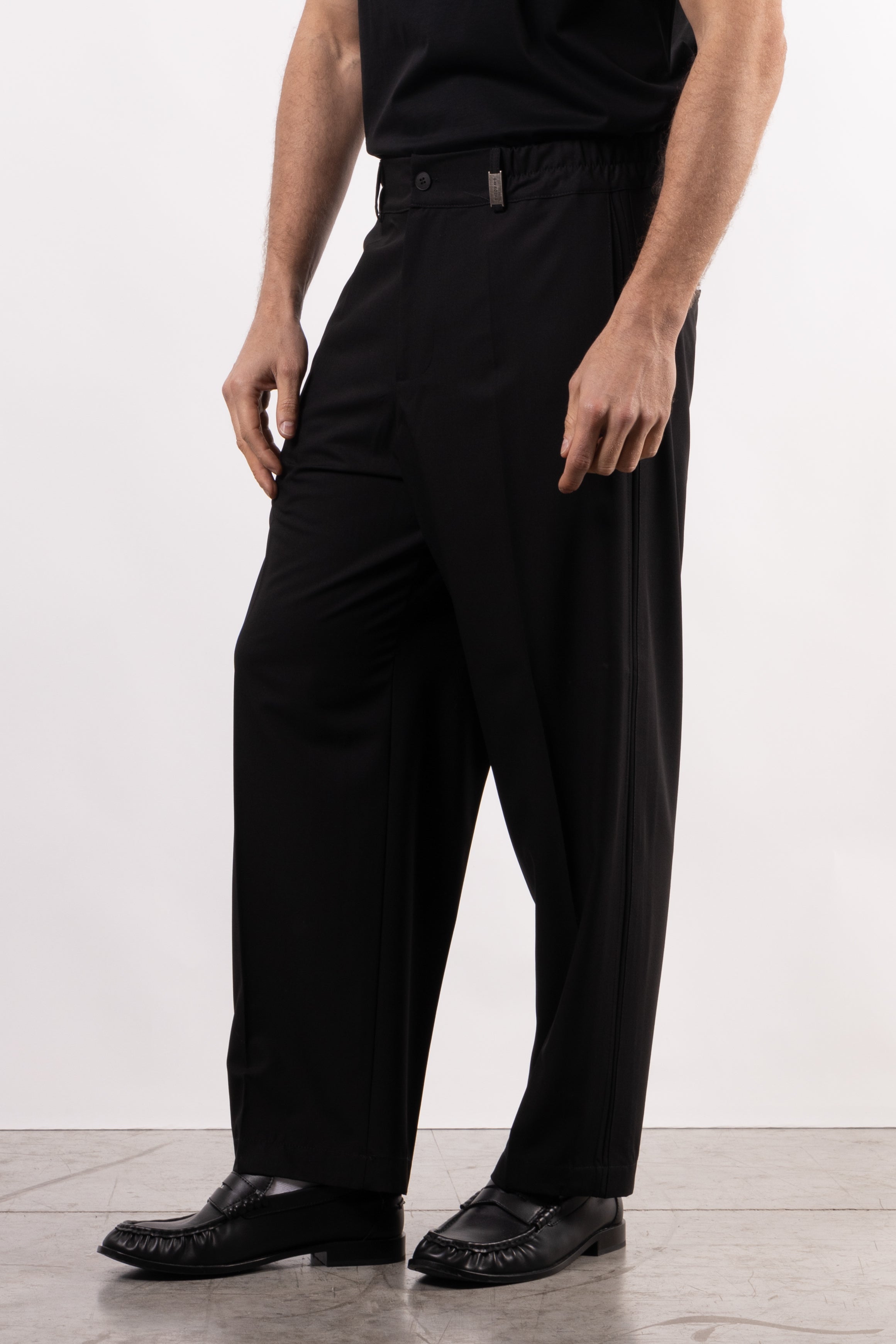 Pantalone in viscosa wide fit