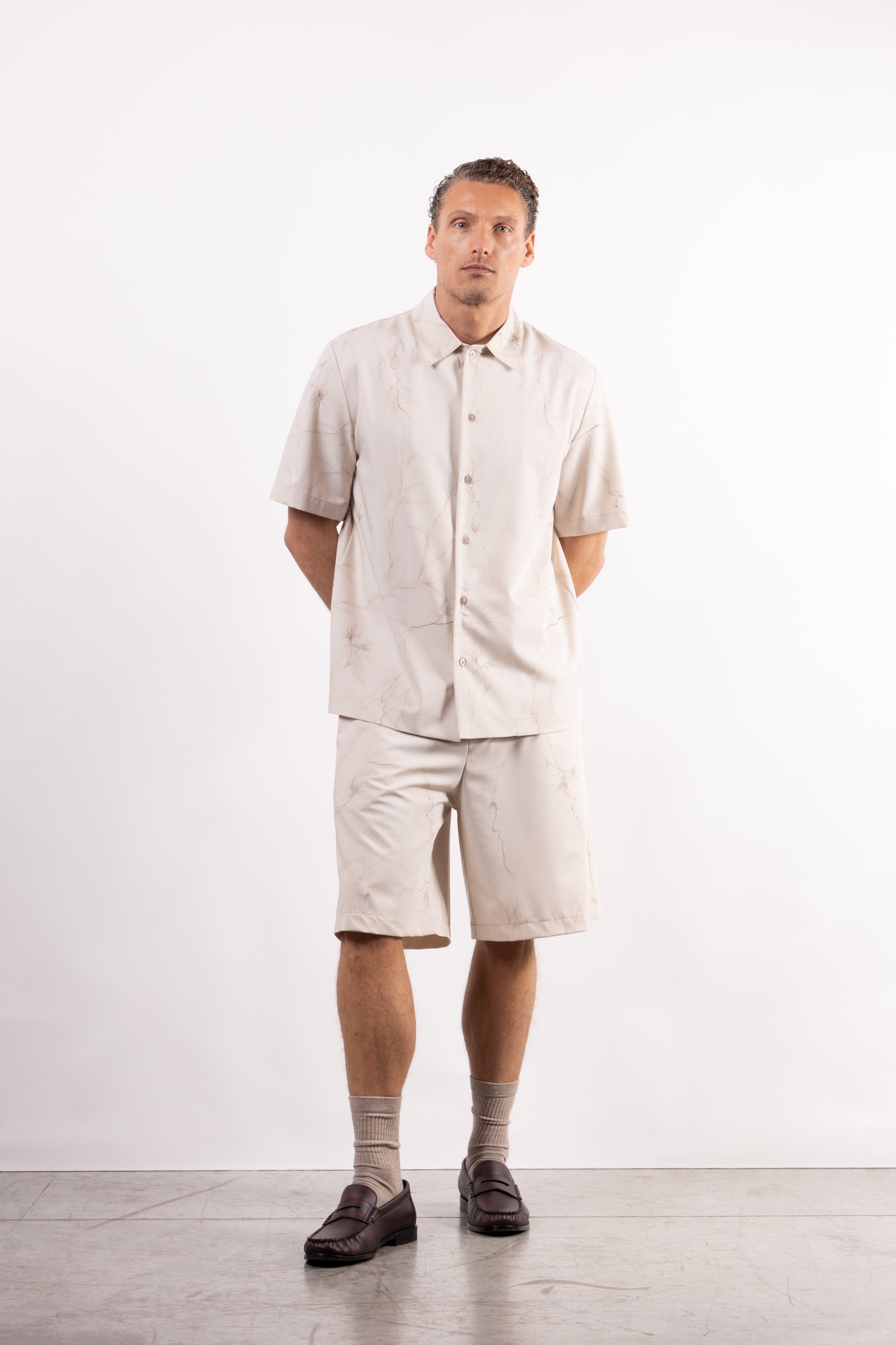 Camicia in viscosa stampata