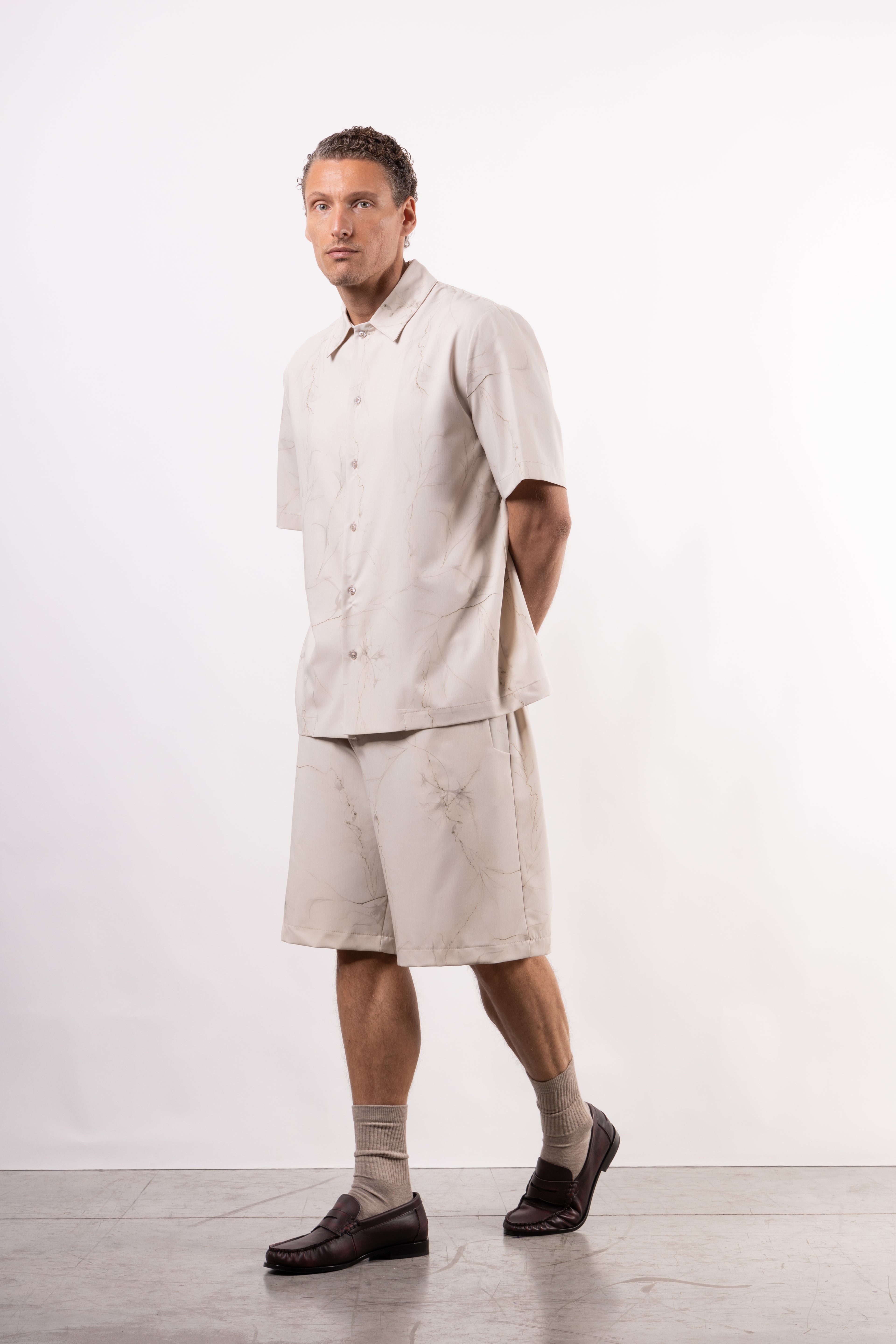 Camicia in viscosa stampata