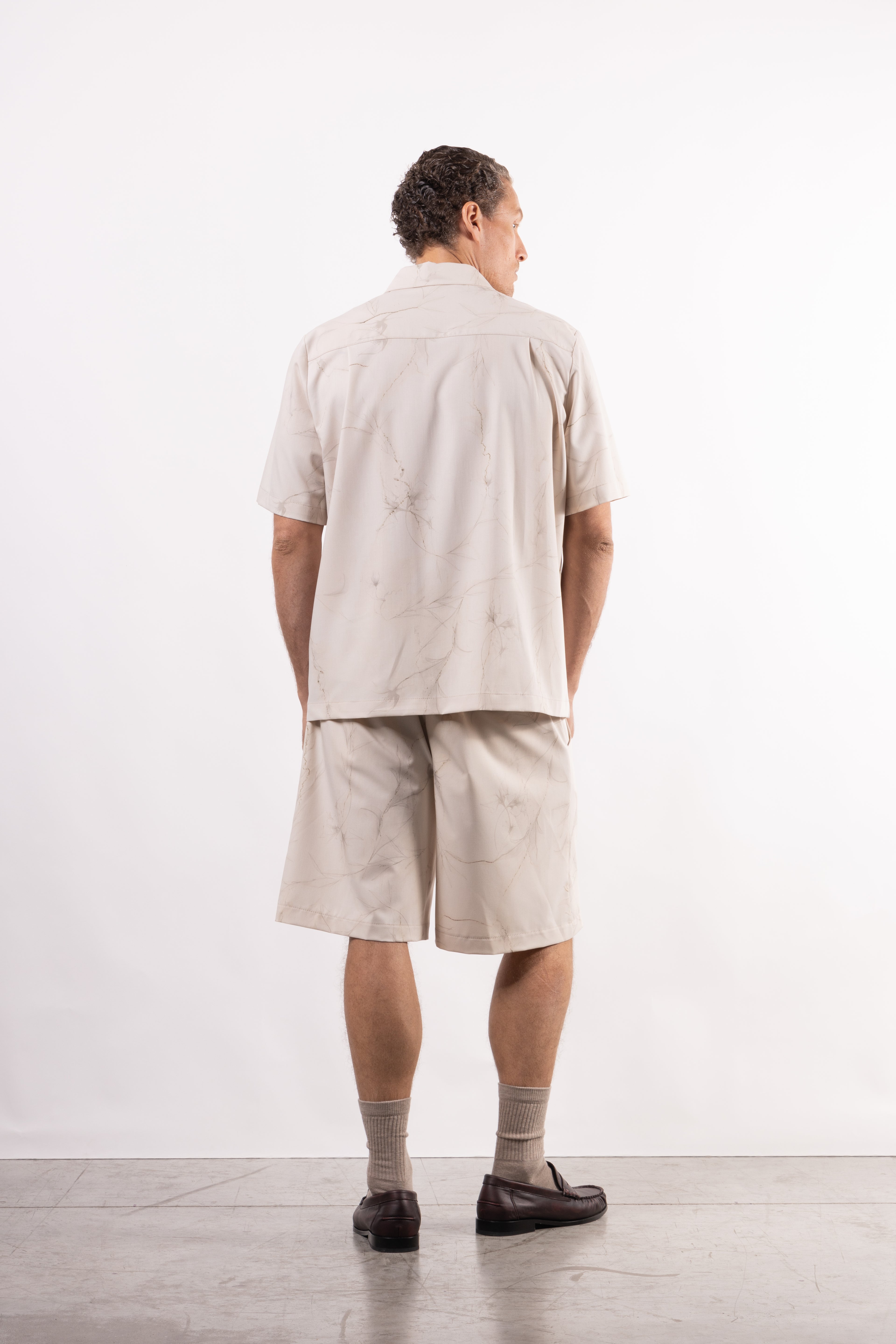 Camicia in viscosa stampata