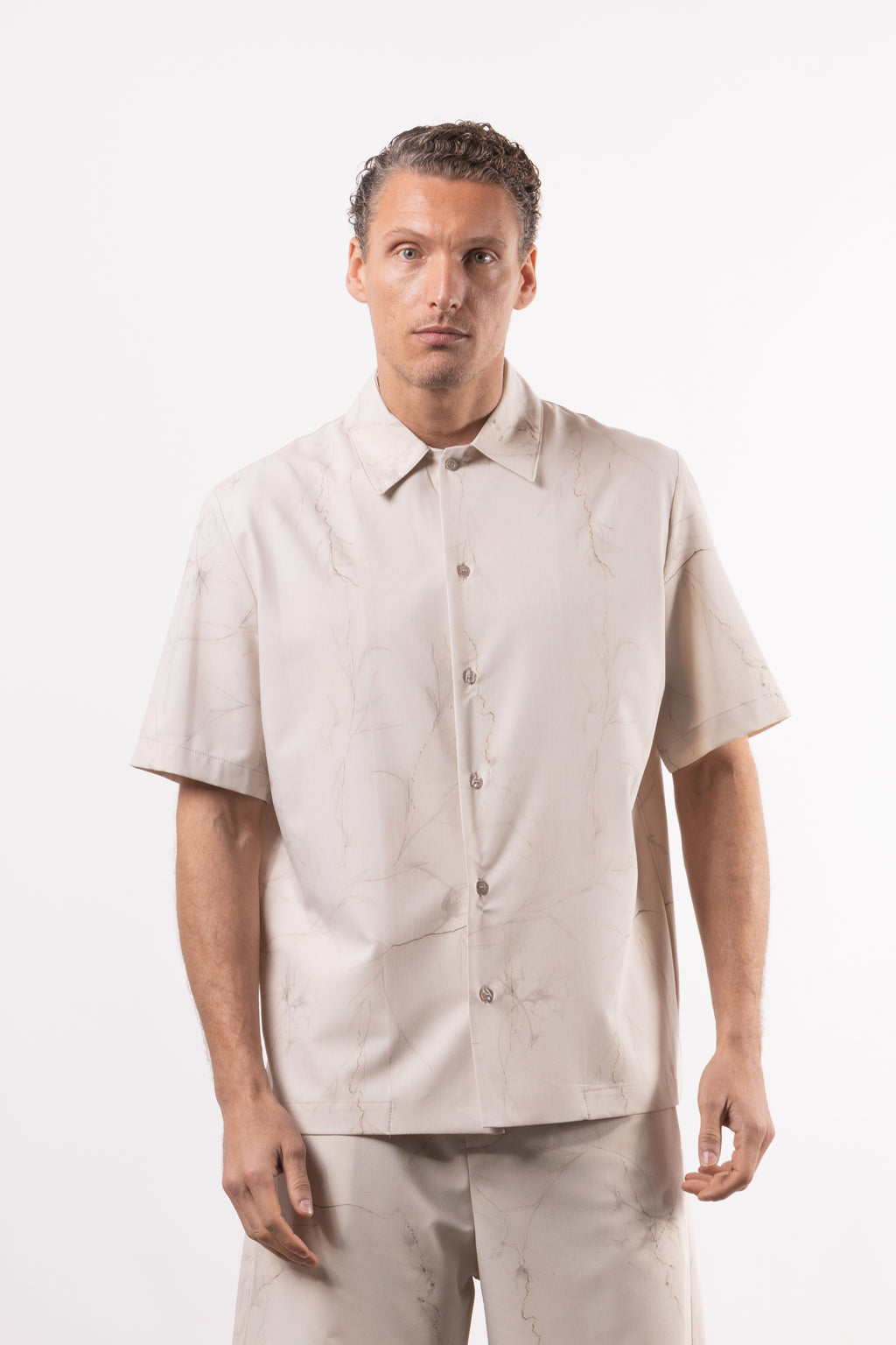 Camicia in viscosa stampata