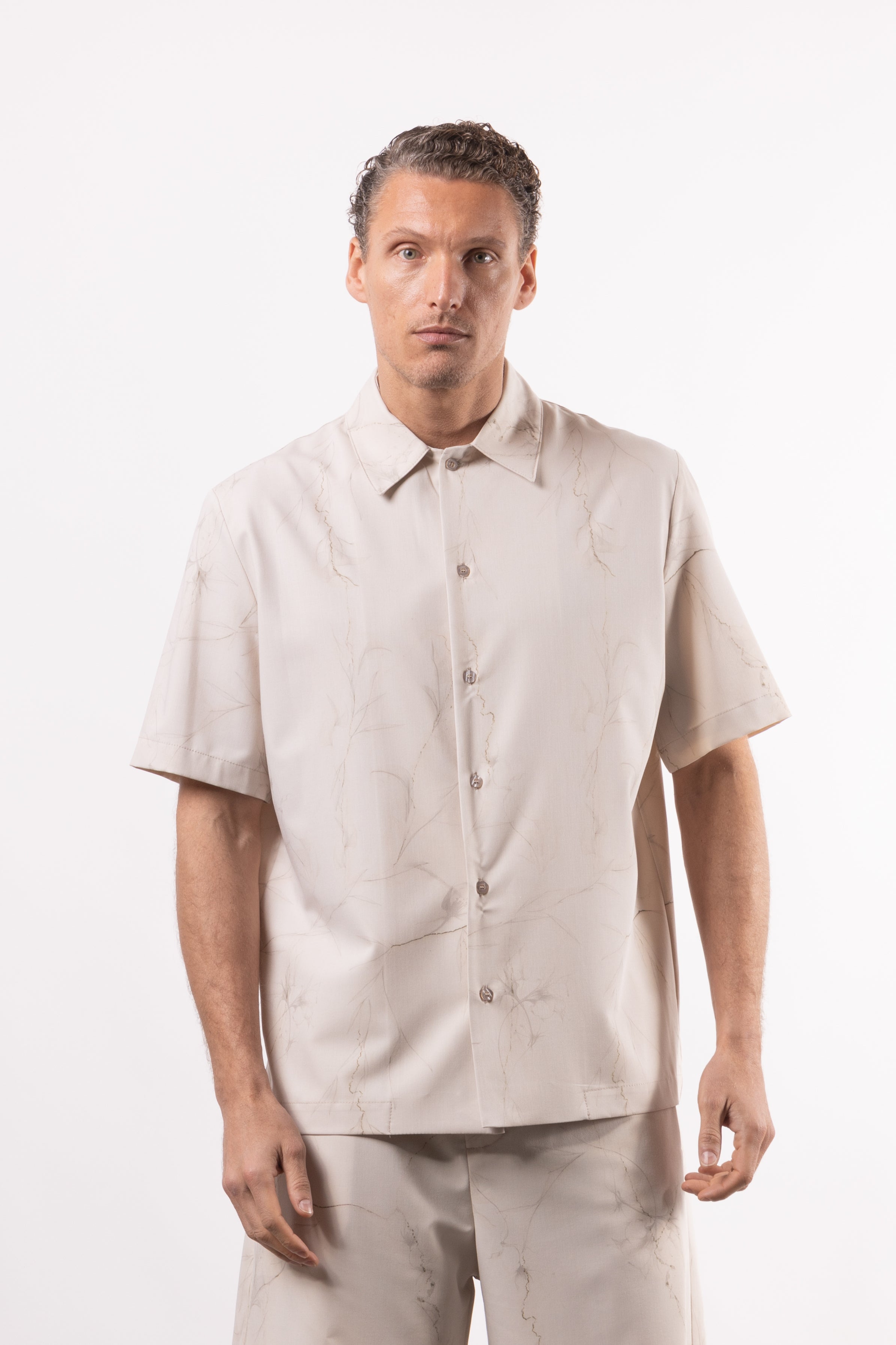 Camicia in viscosa stampata