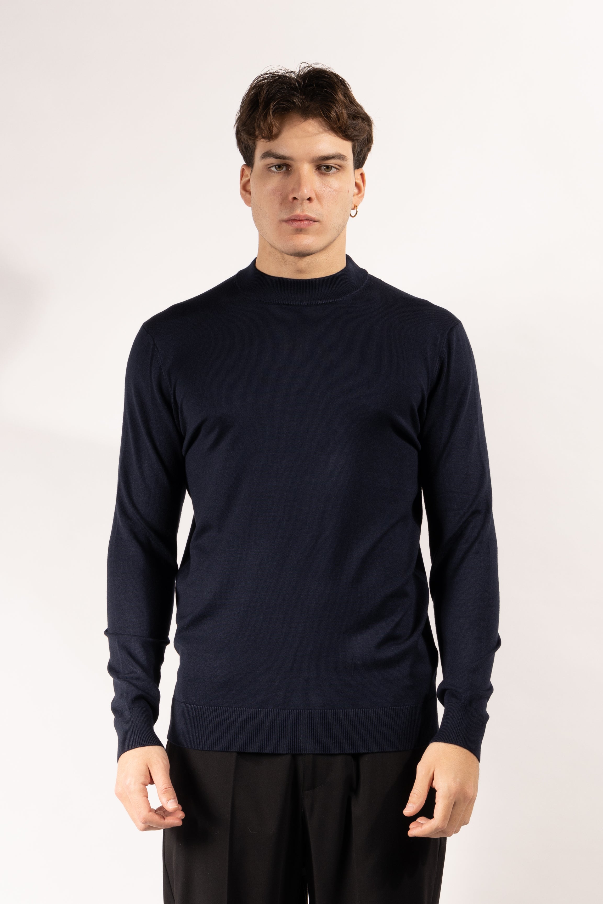 Maglia Gavroche mezzocollo in maglia fine