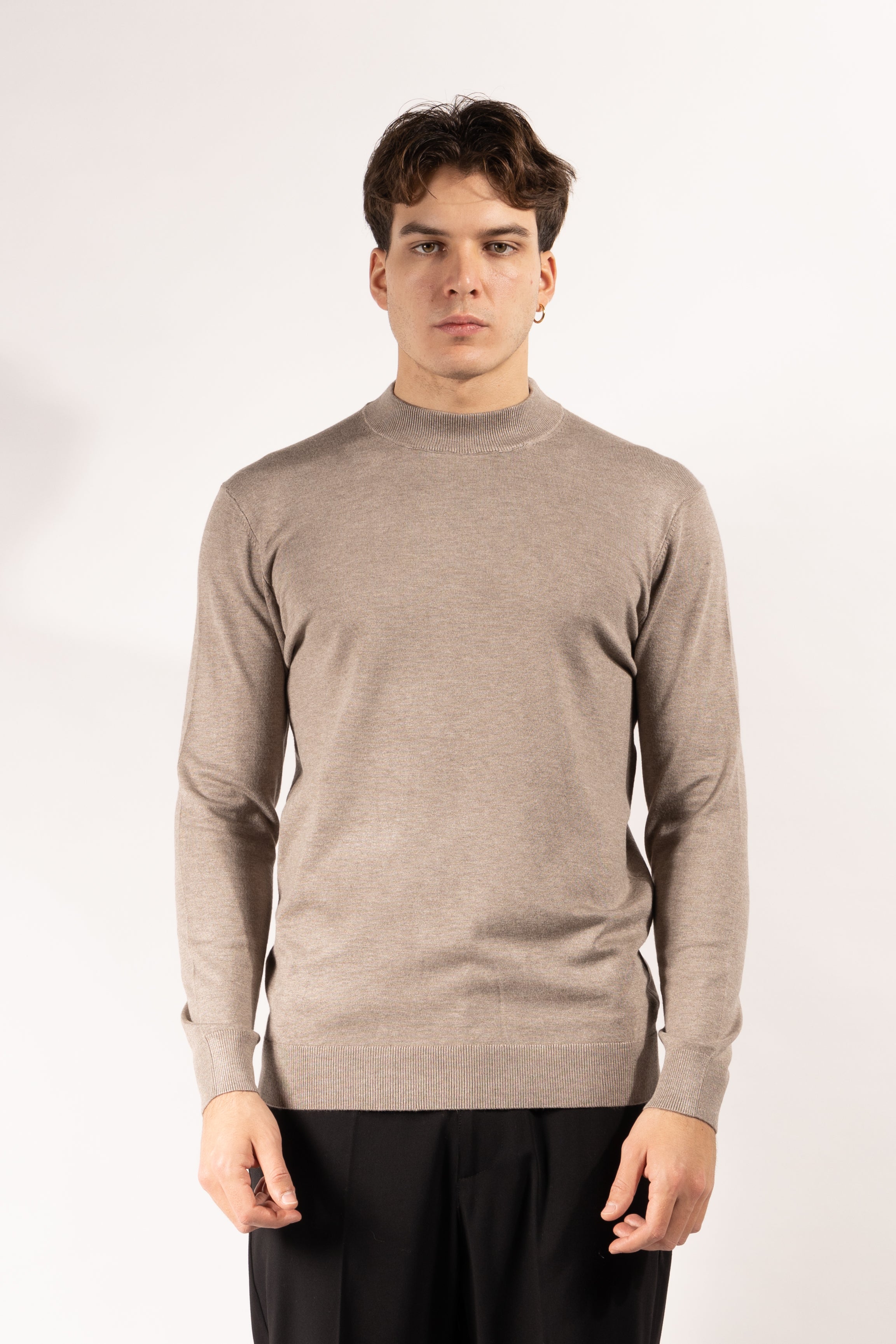 Maglia Gavroche mezzocollo in maglia fine