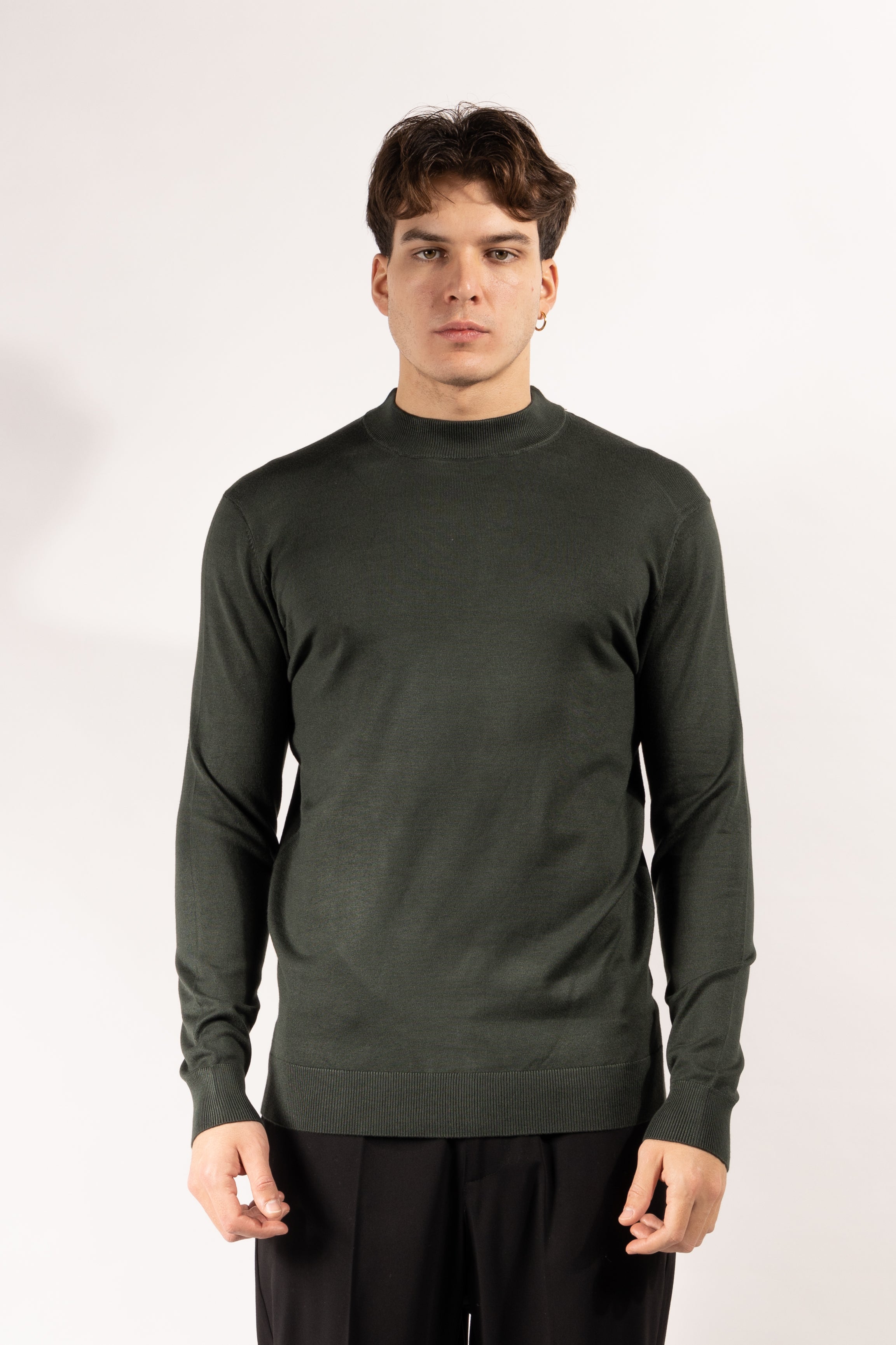 Maglia Gavroche mezzocollo in maglia fine