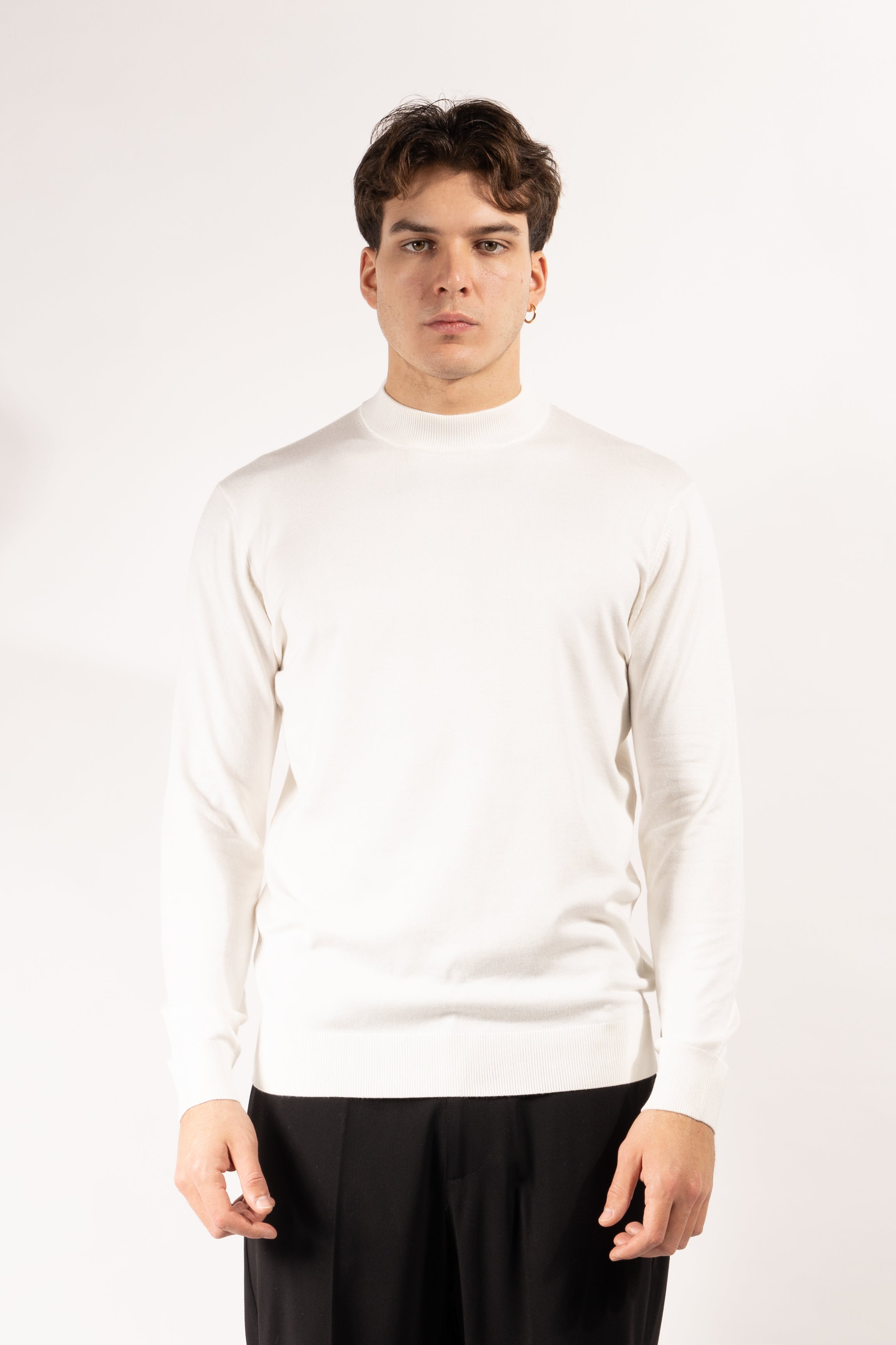 Maglia Gavroche mezzocollo in maglia fine