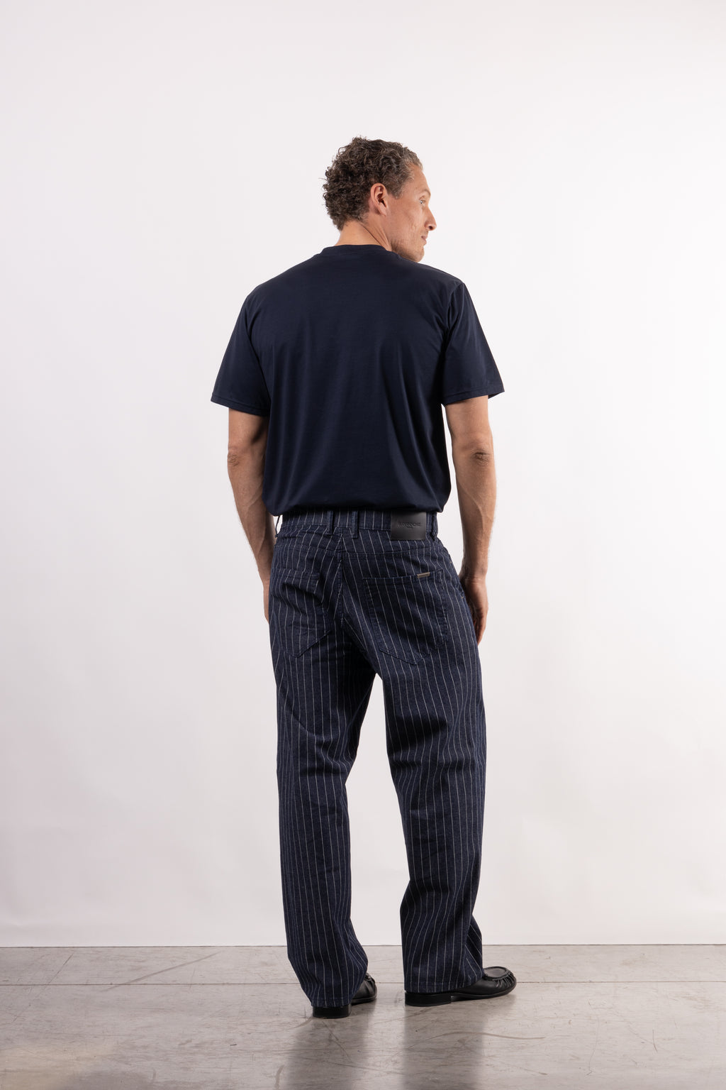 Denim baggy LINE blu