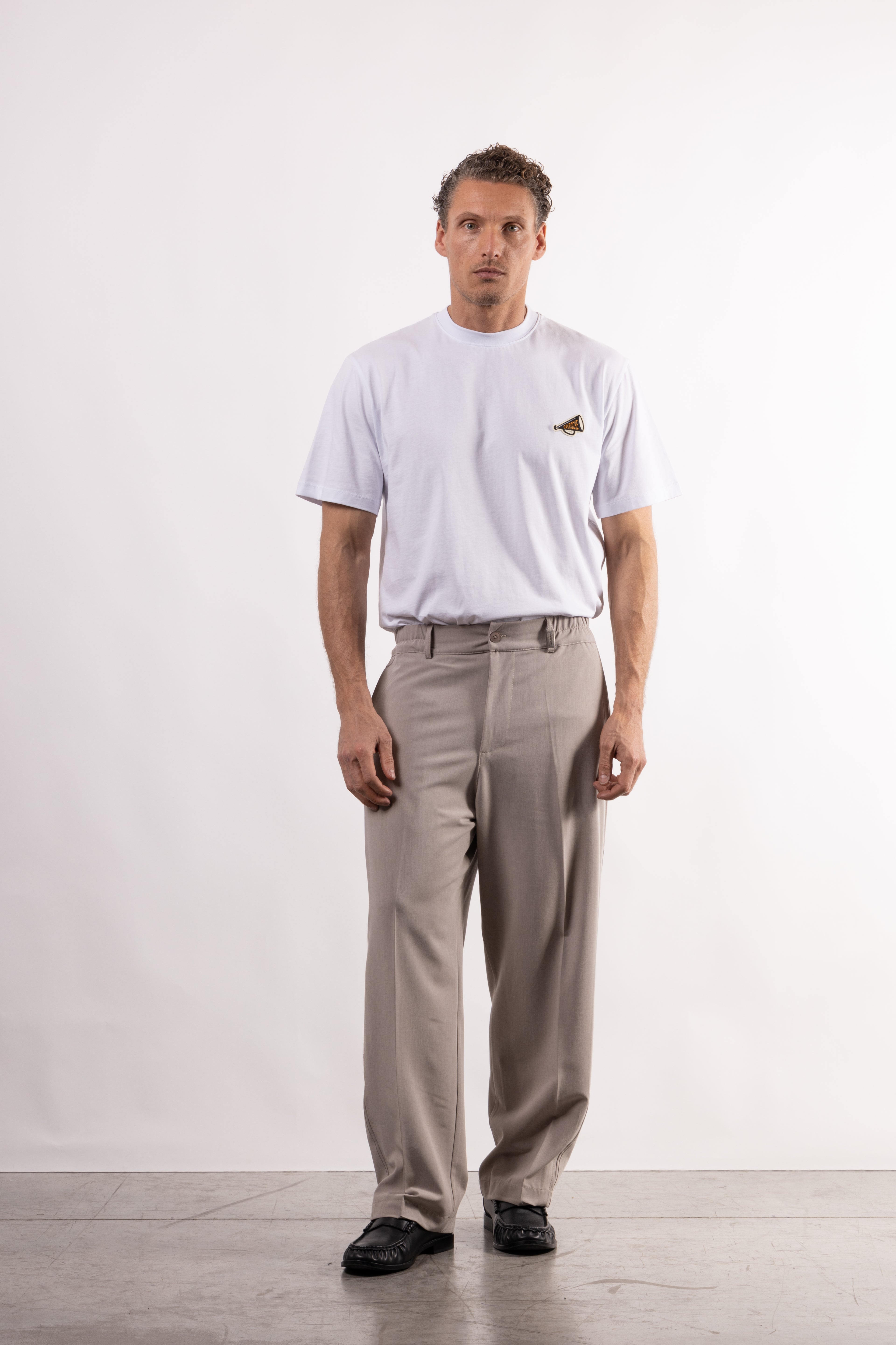 Pantalone in viscosa wide fit