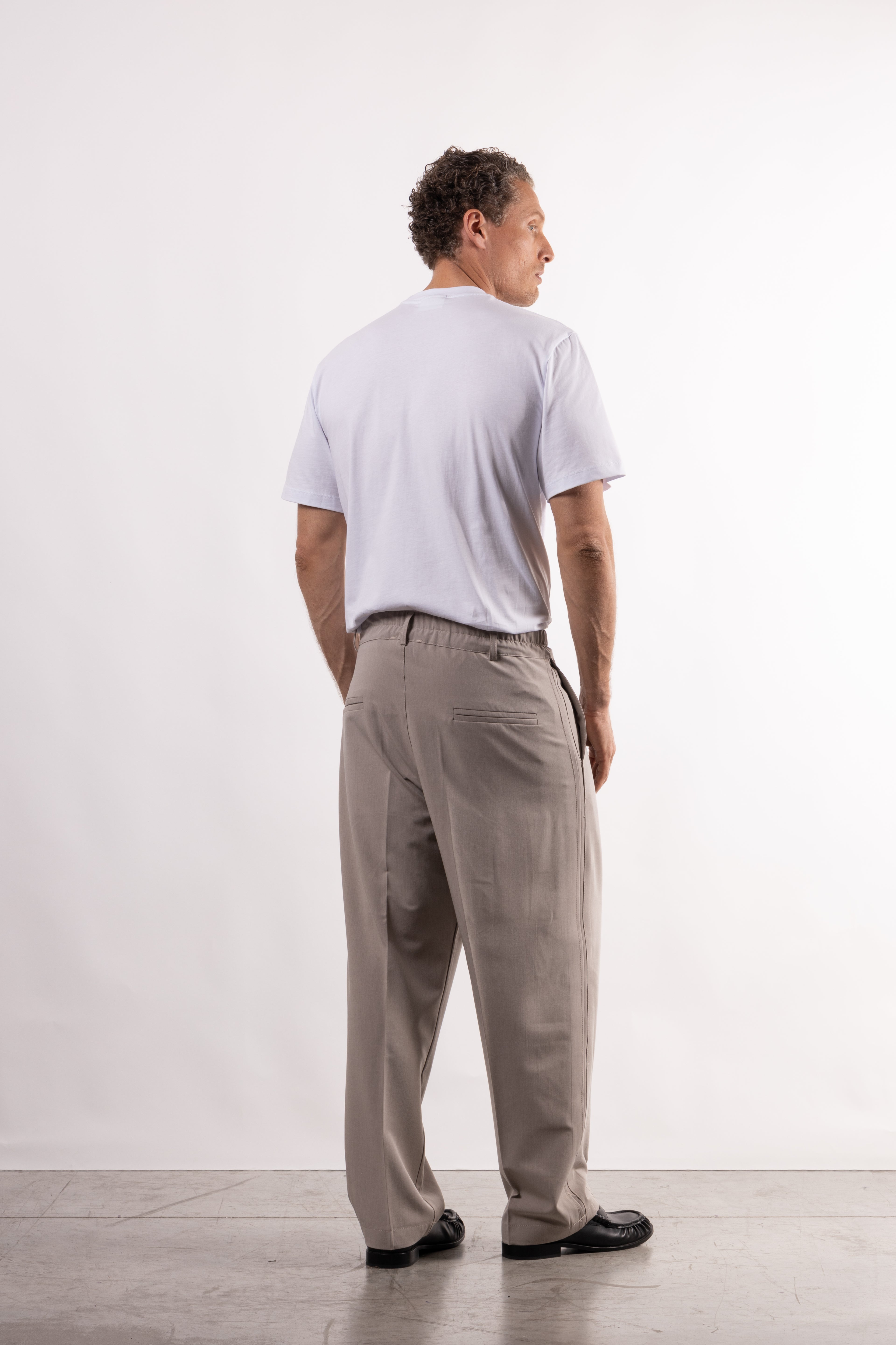 Pantalone in viscosa wide fit