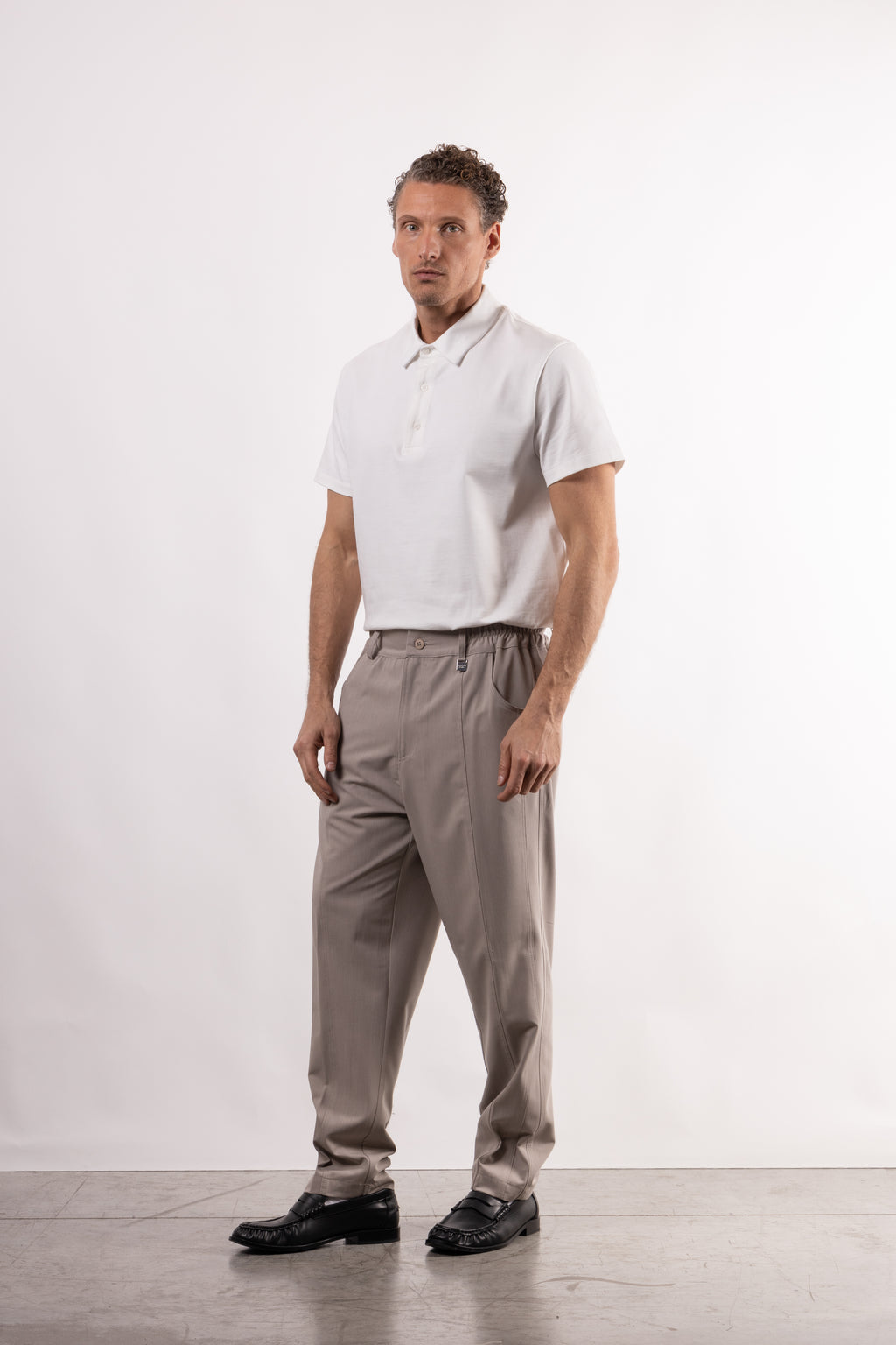 Pantalone in viscosa regular fit