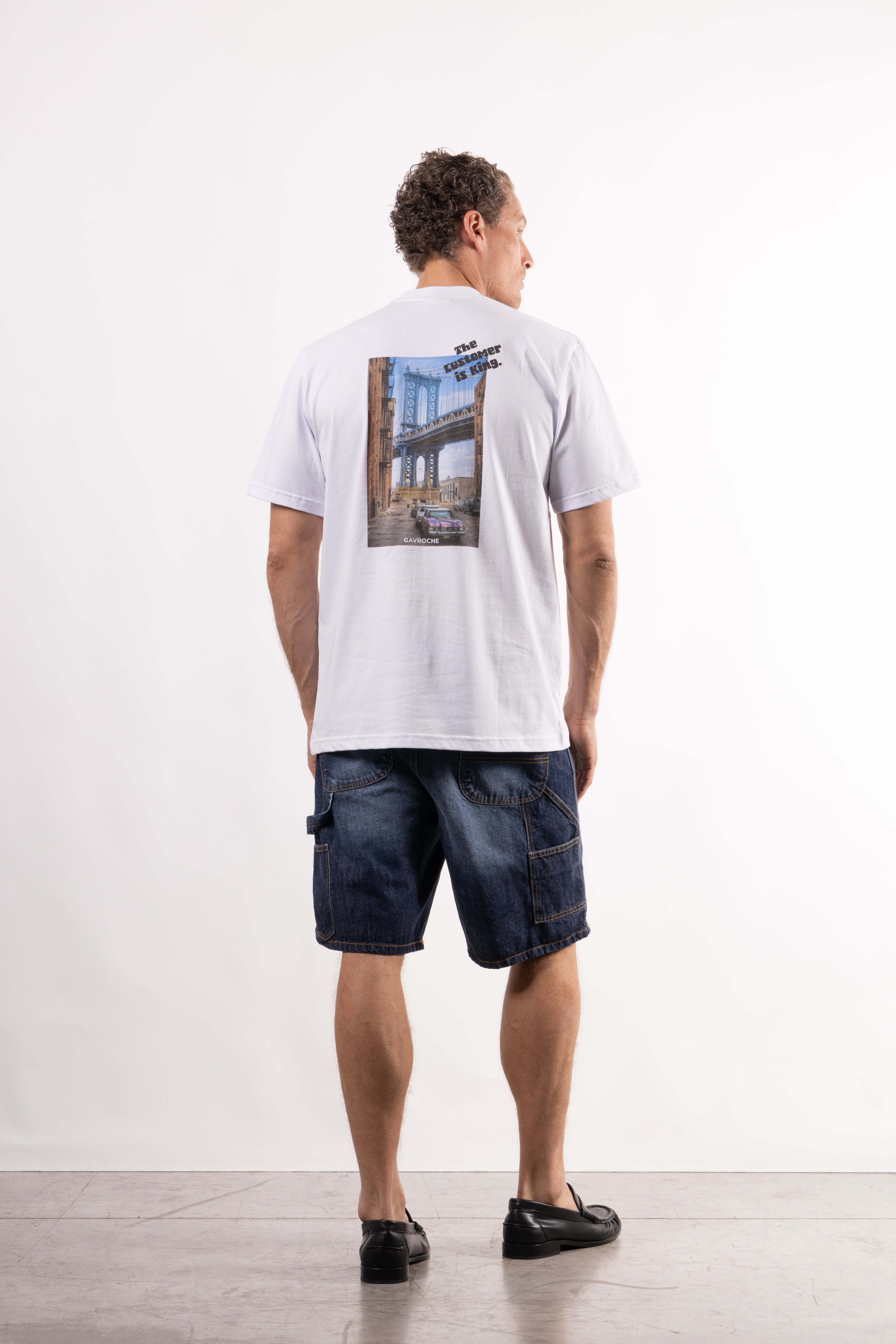 T-shirt con stampa sul retro