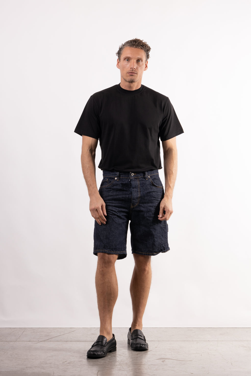 Bermuda denim carpenter OSAKA blu scuro