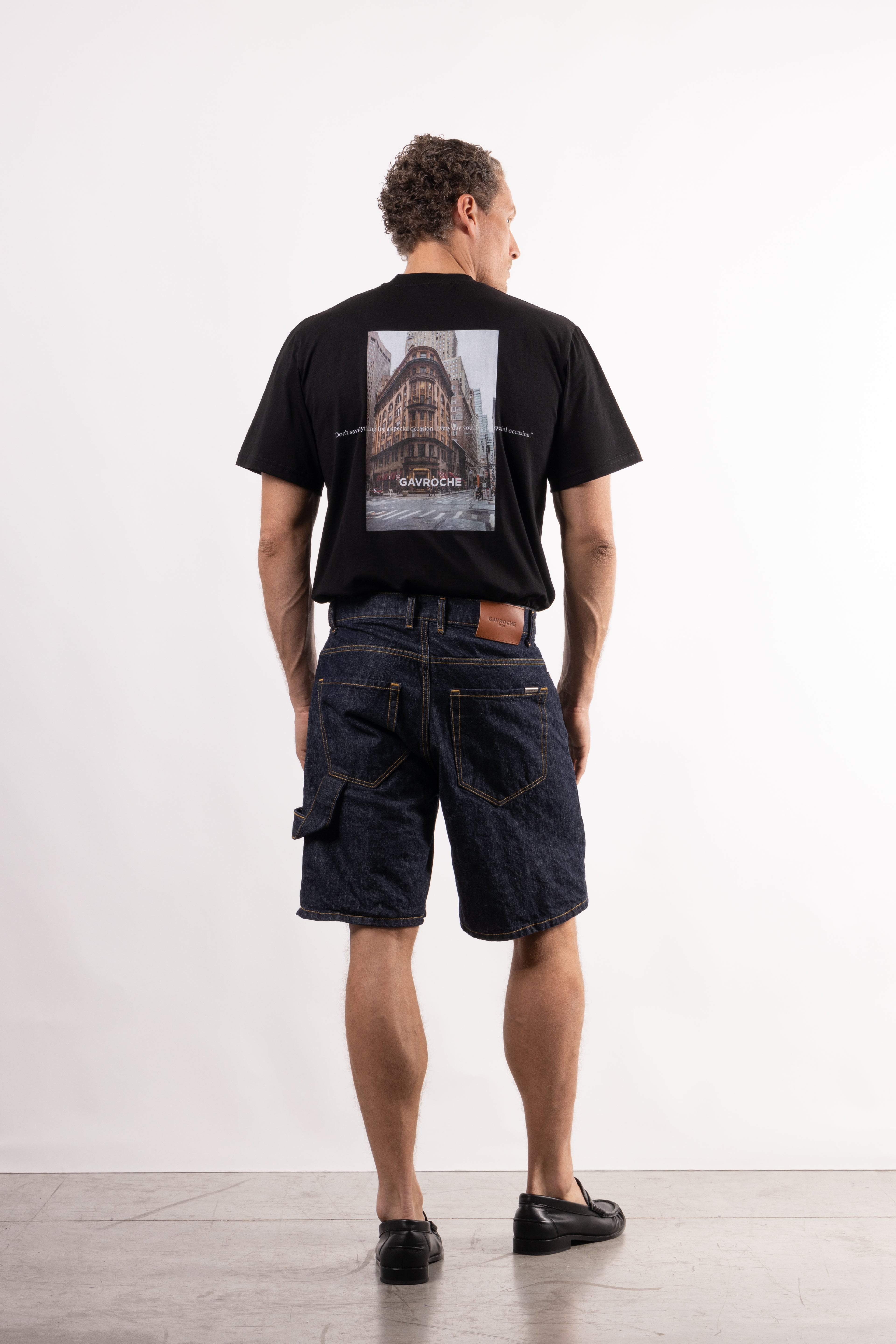 Bermuda denim carpenter OSAKA blu scuro