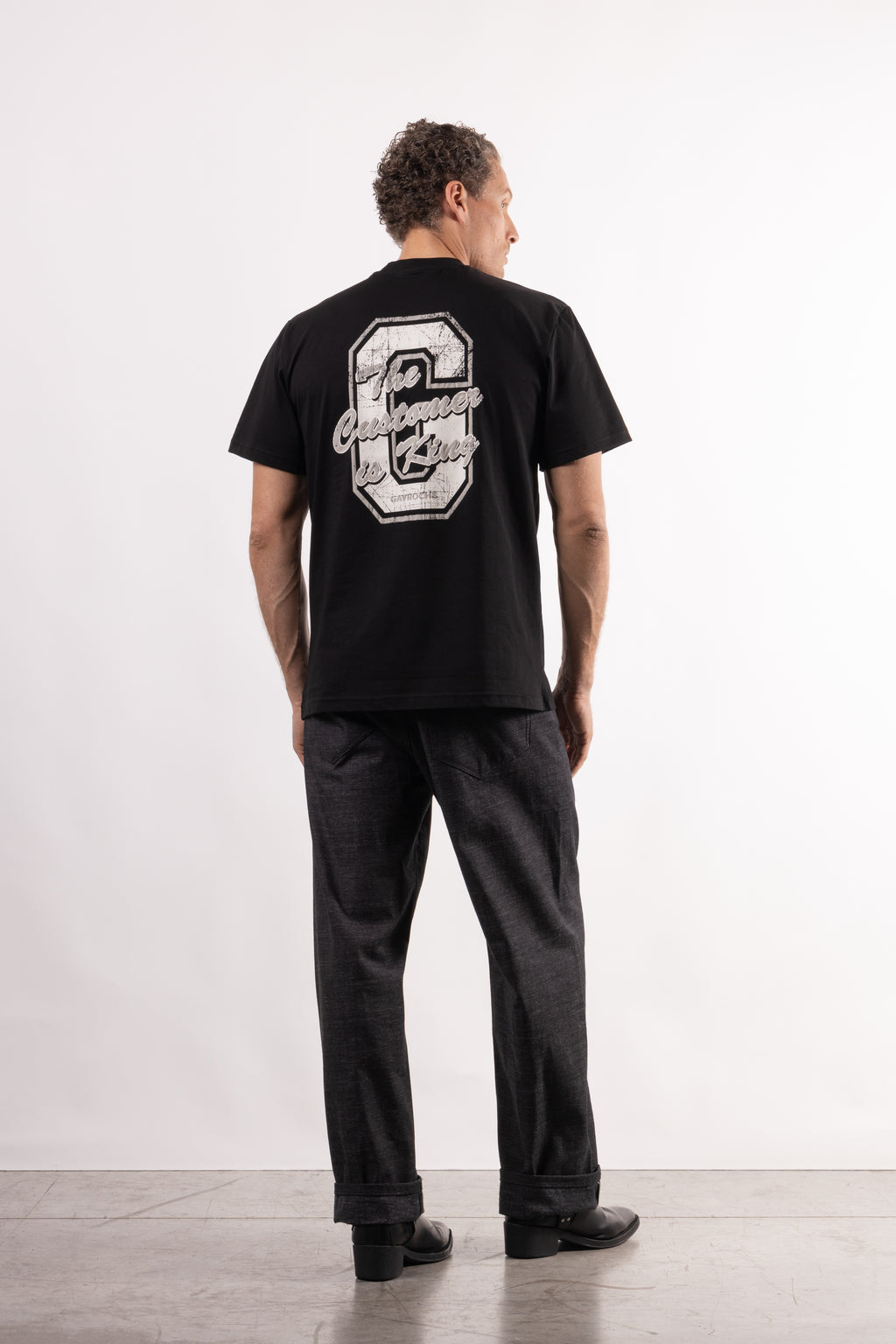 T-shirt con stampa sul retro