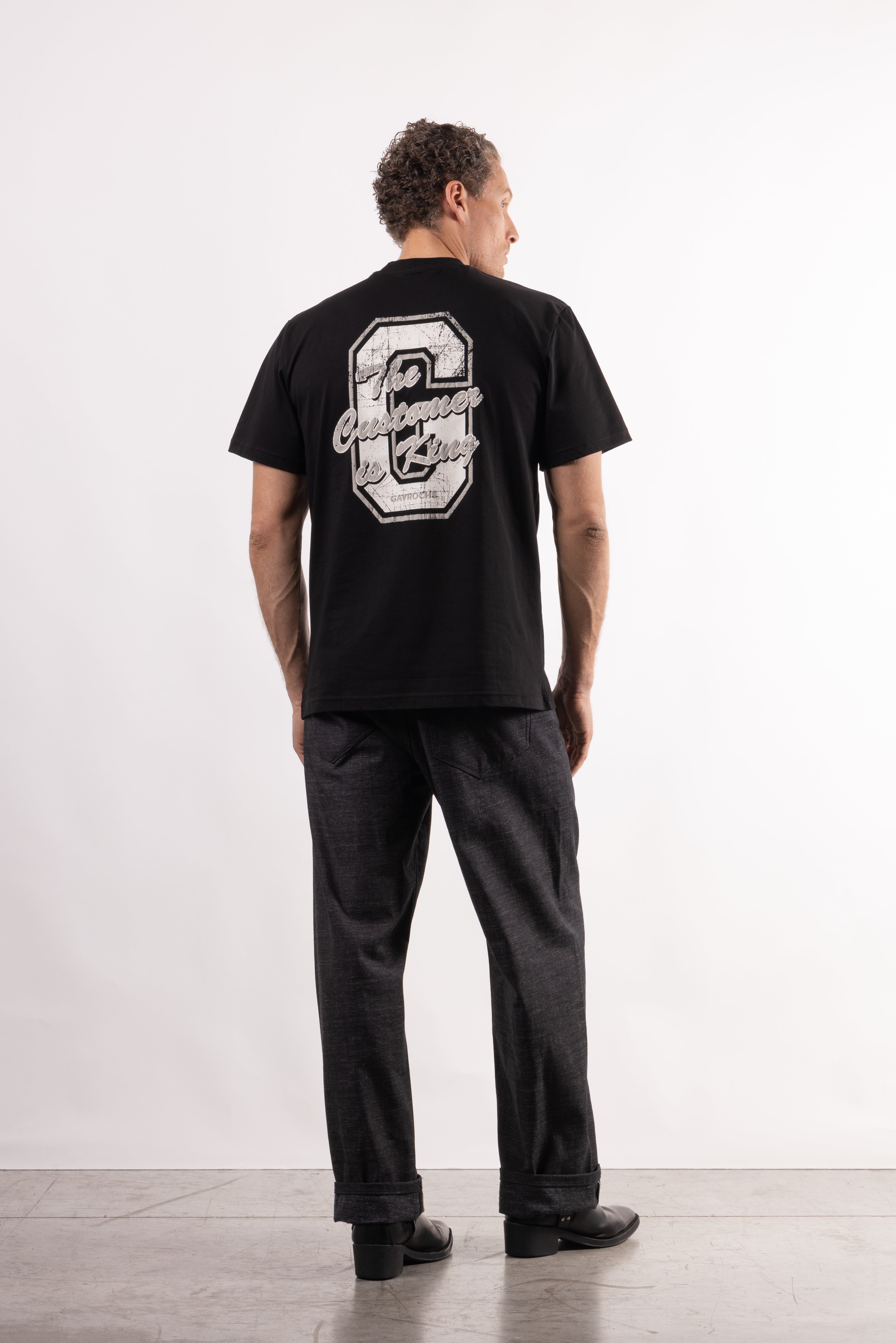 T-shirt con stampa sul retro