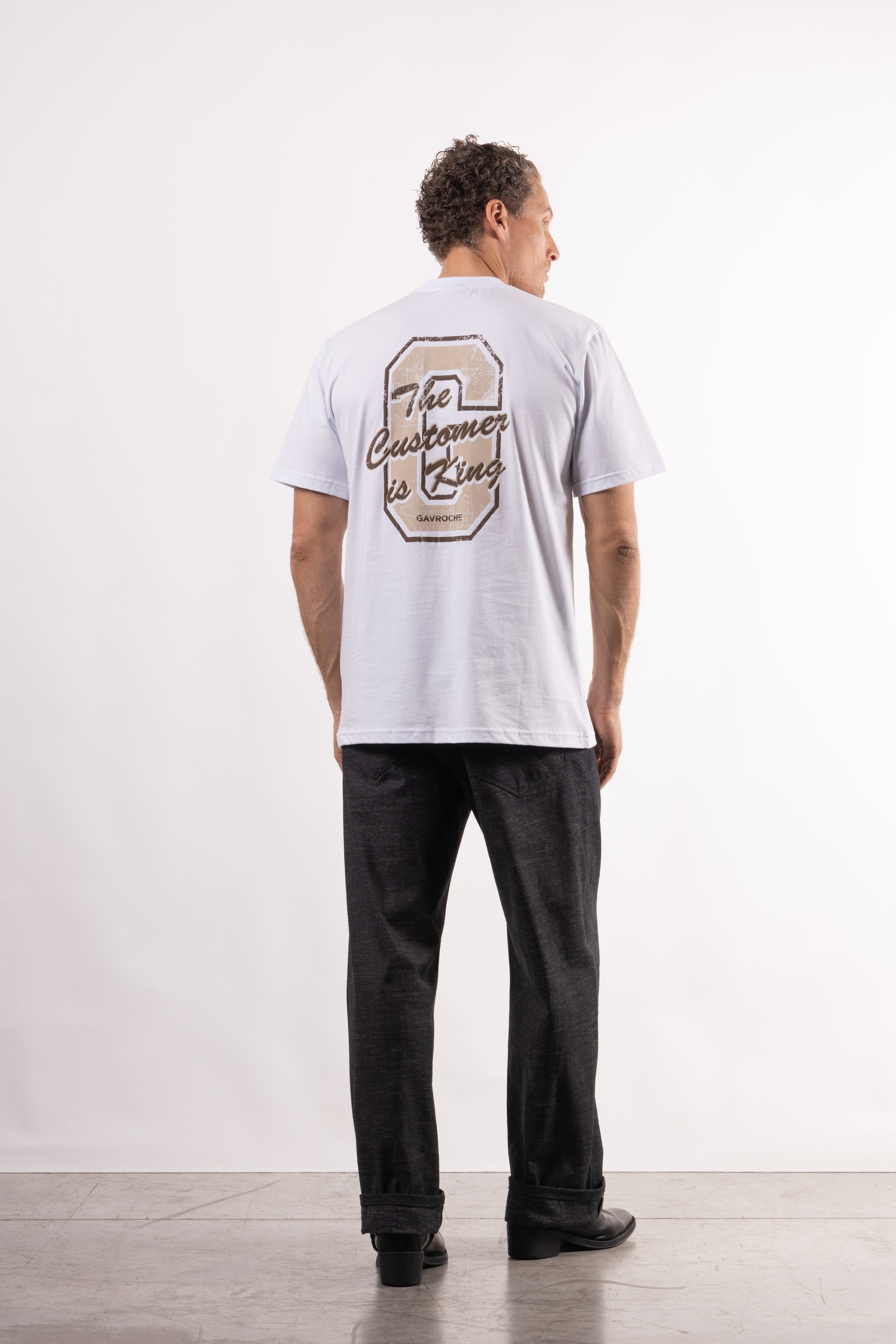T-shirt con stampa sul retro