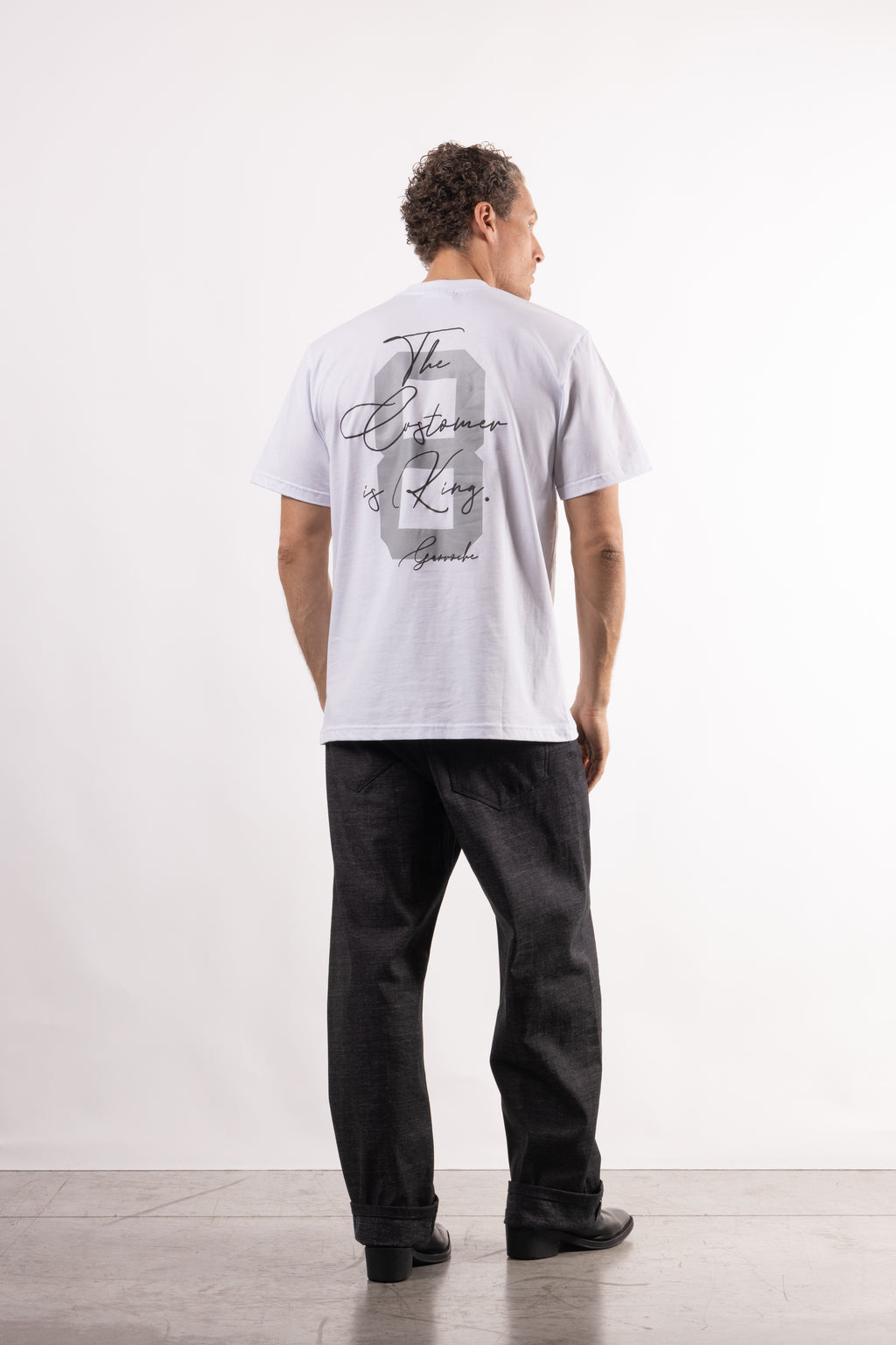 T-shirt con stampa sul retro