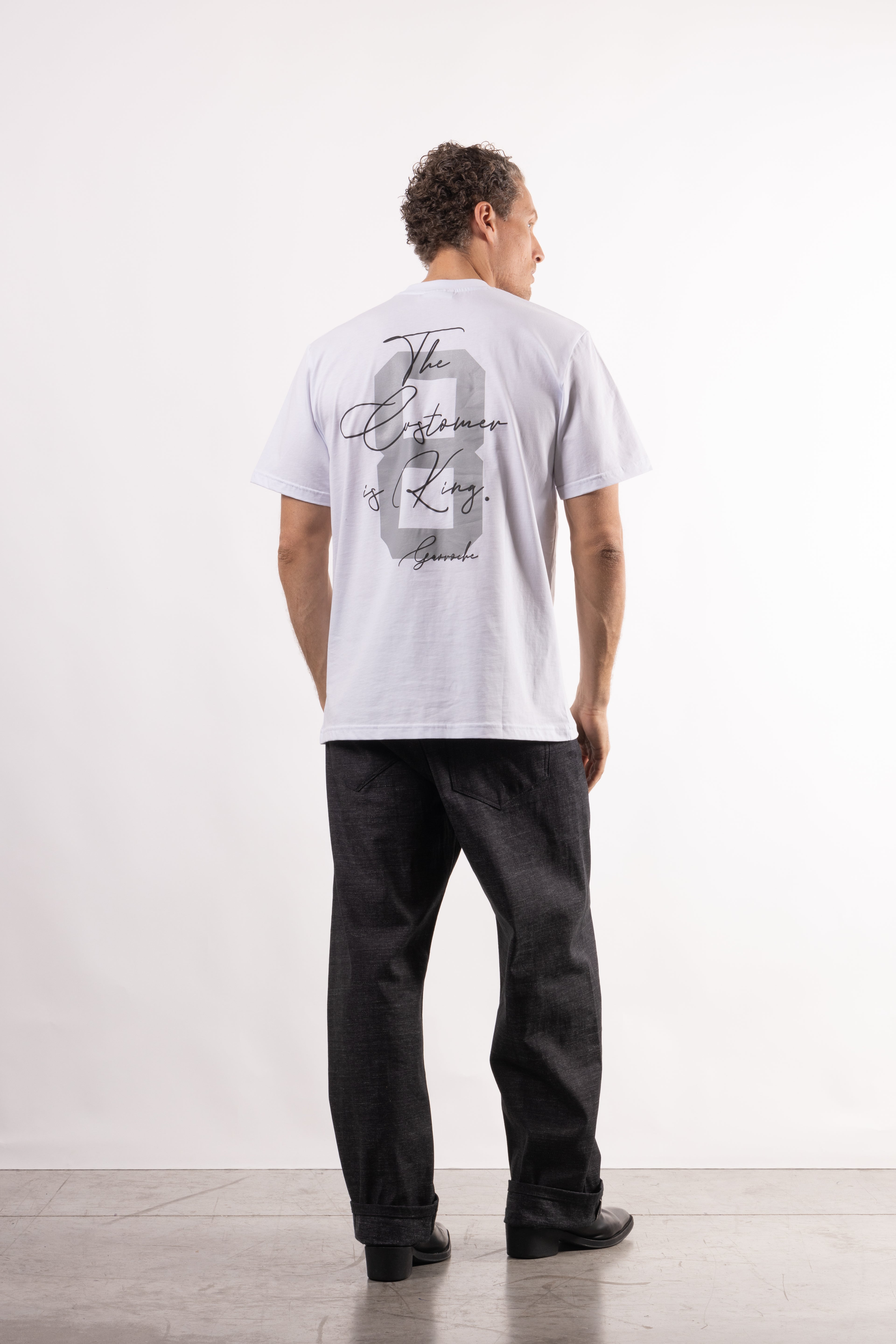 T-shirt con stampa sul retro