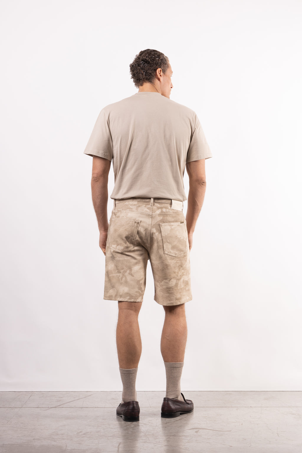 Bermuda in denim stampato Camouflage
