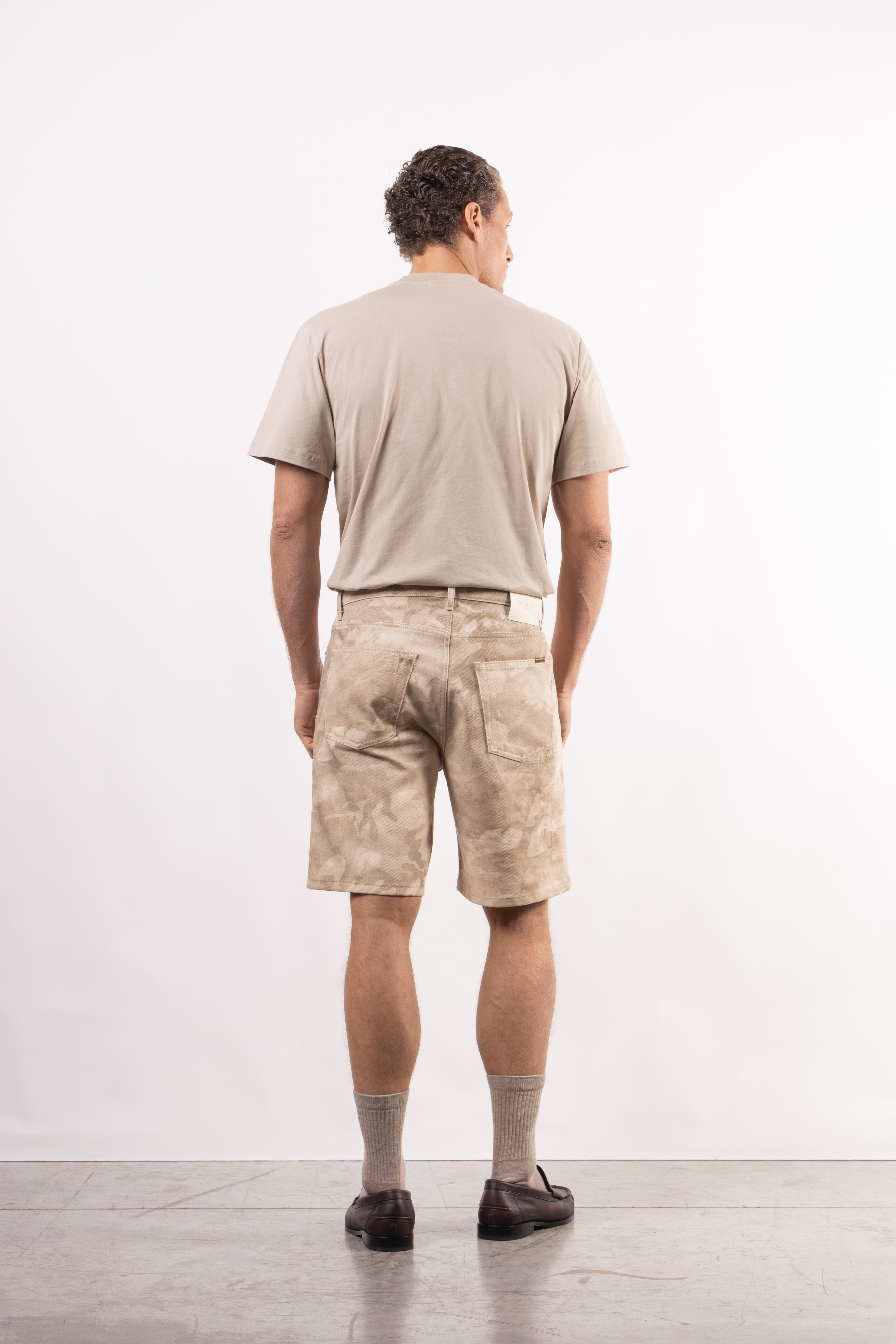 Bermuda in denim stampato Camouflage
