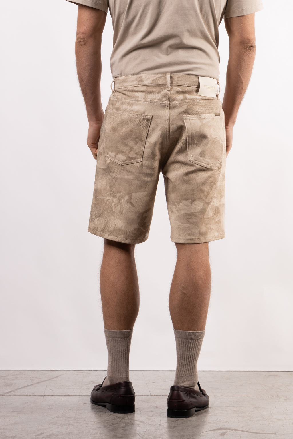Bermuda in denim stampato Camouflage