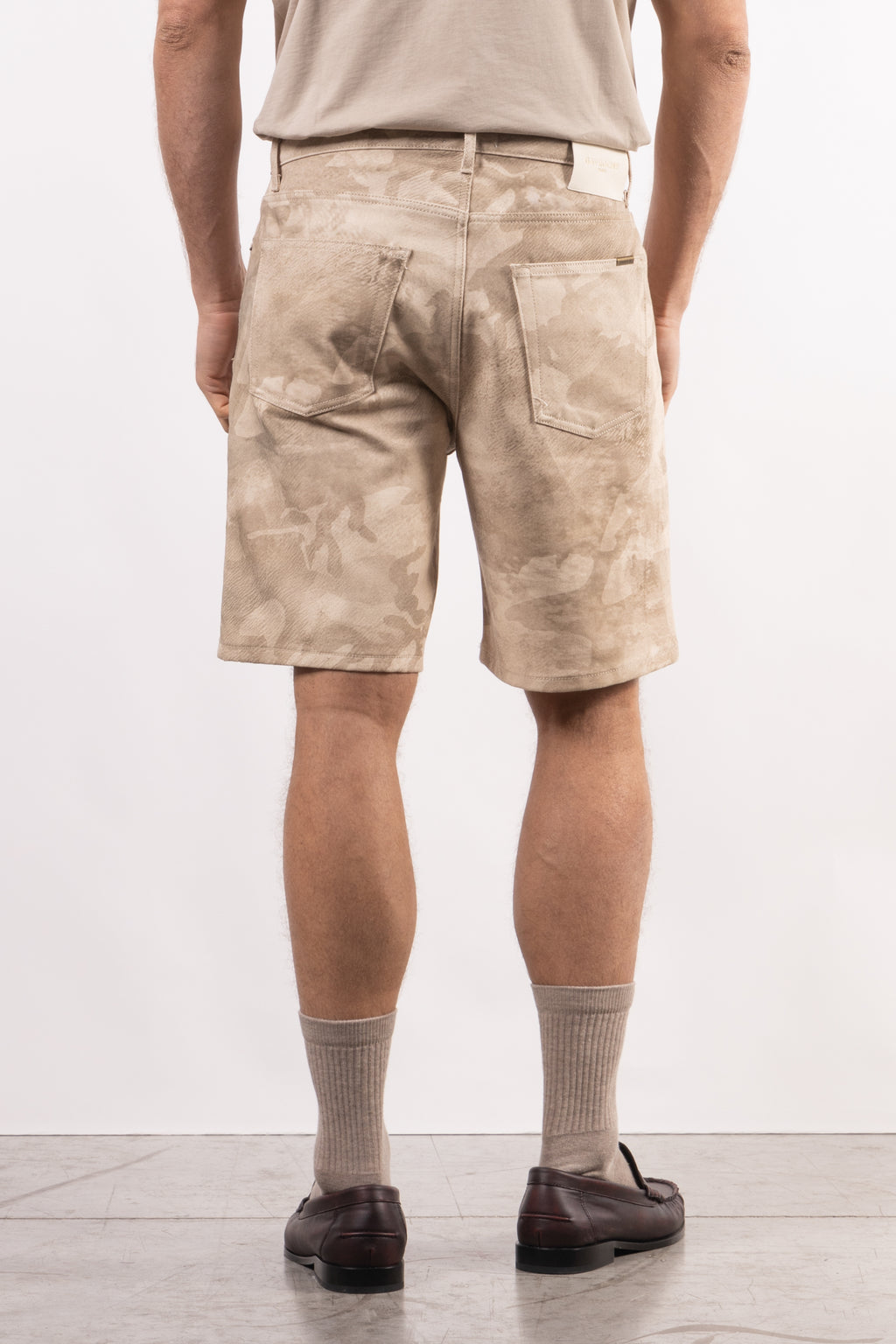 Bermuda in denim stampato Camouflage