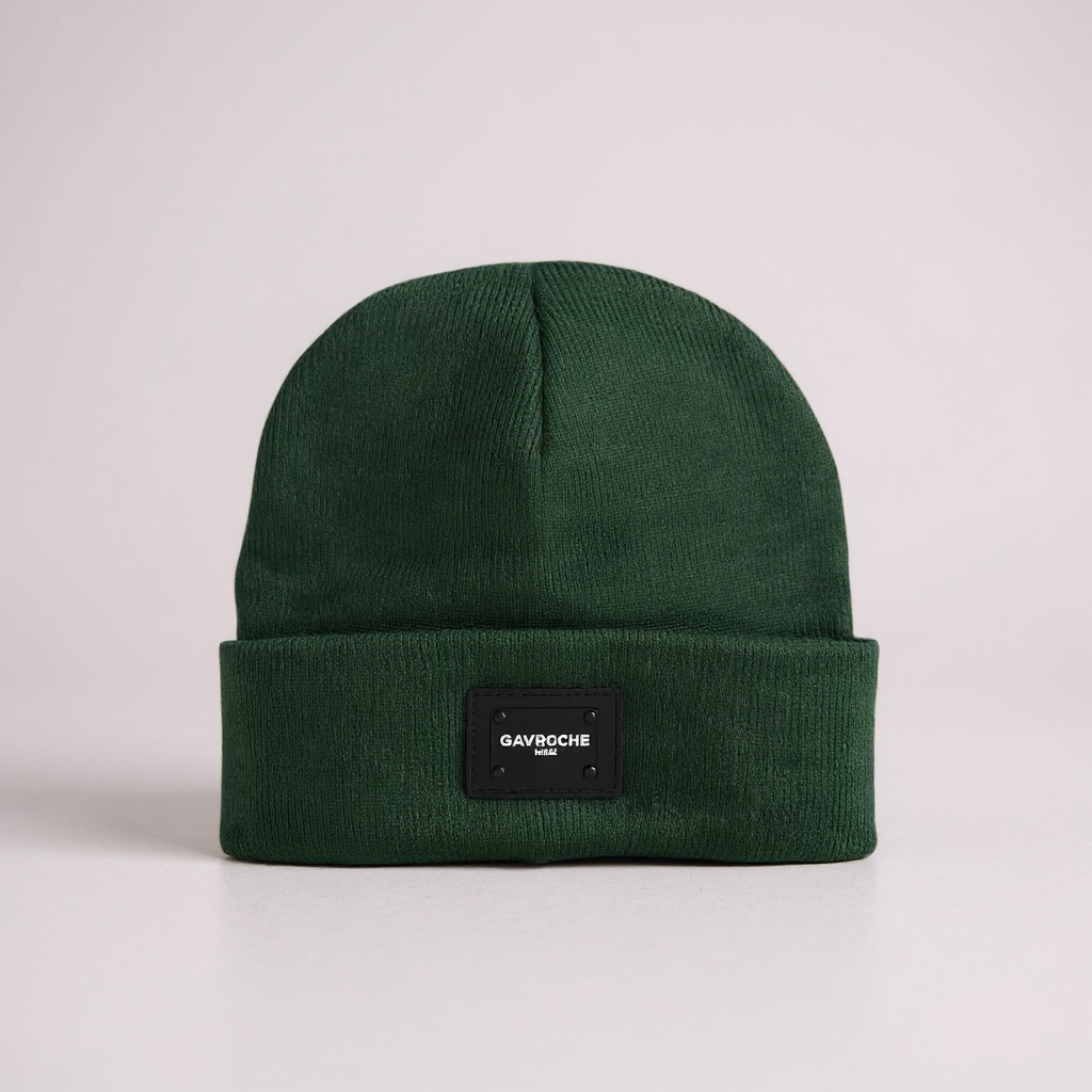 Cappello Gavroche modello cuffia con patch in gomma