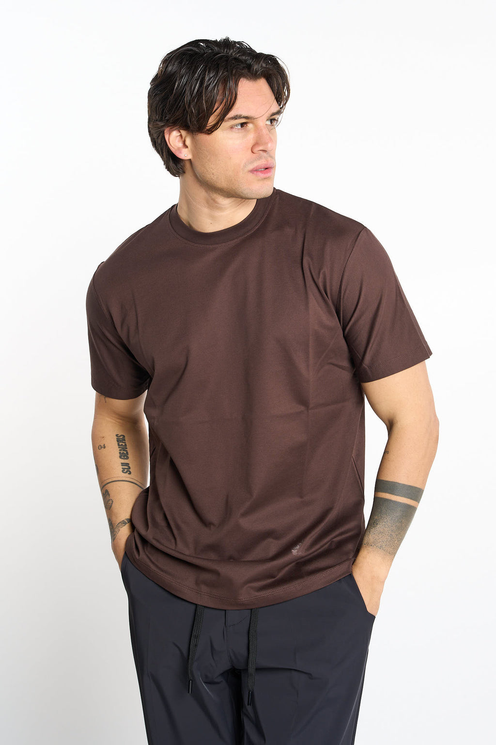 T-shirt YUU in piqué filoscozia certificato